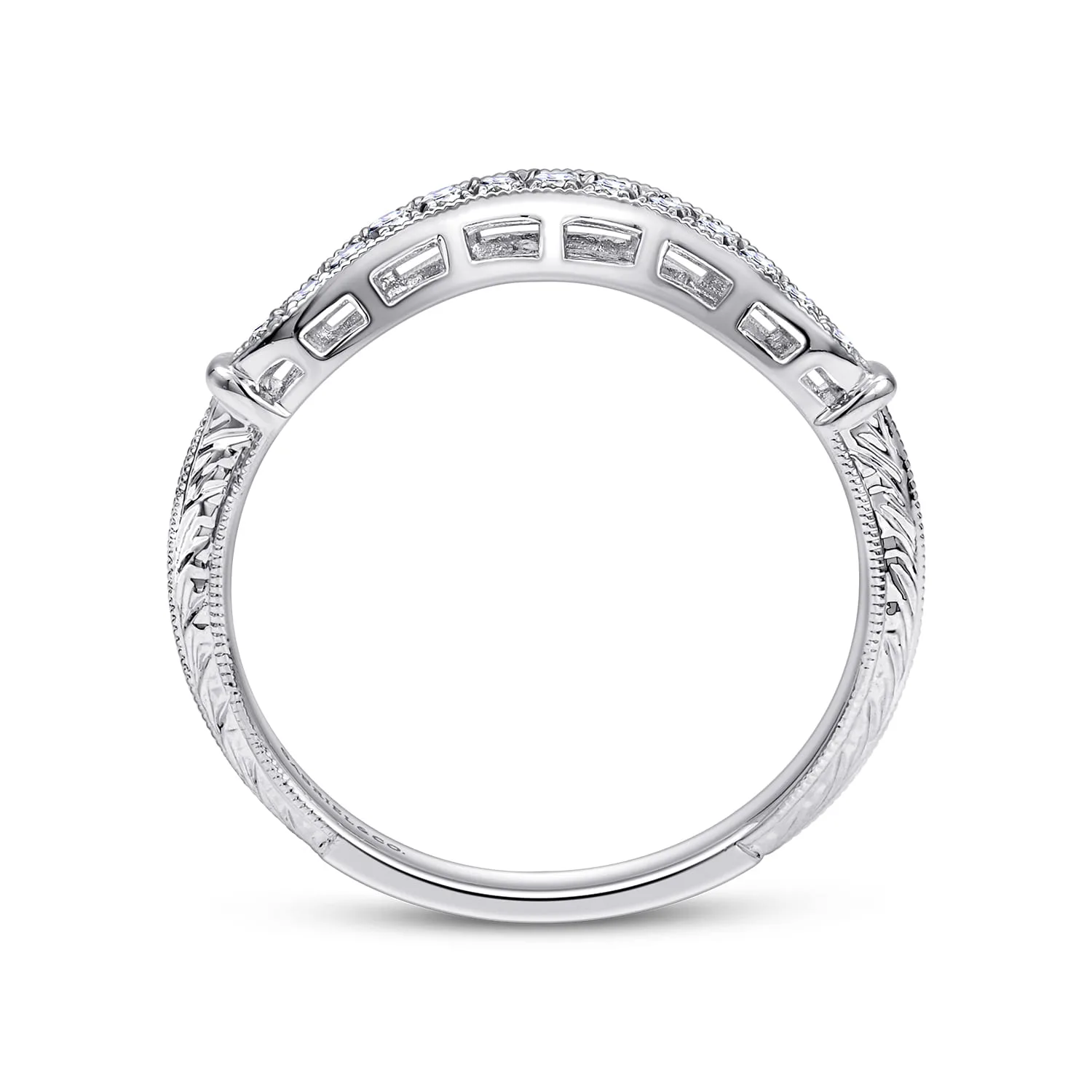 Matching Wedding Band in 14K White Gold, photograph 2