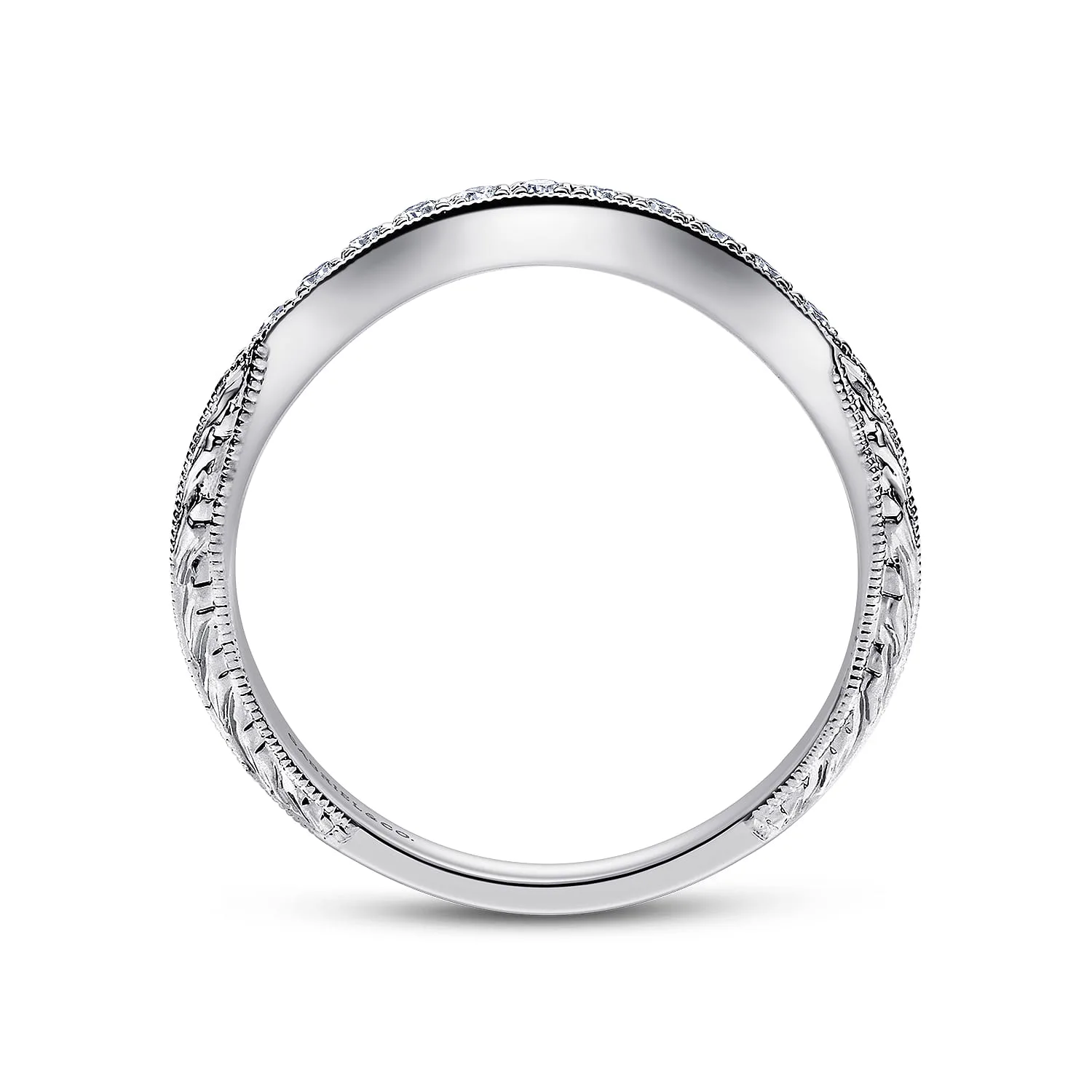 Matching Wedding Band in Platinum, photograph 2