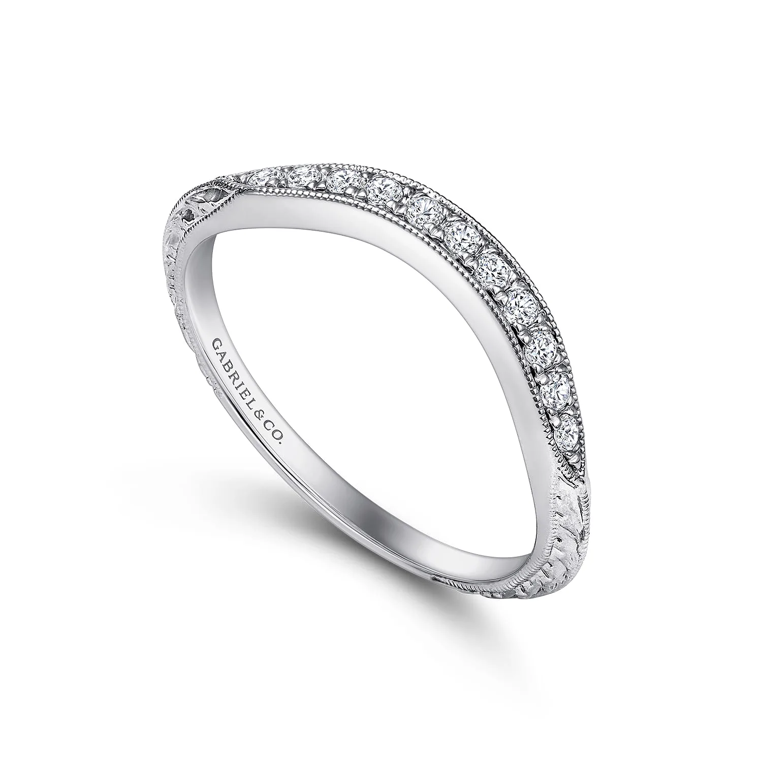Matching Wedding Band in Platinum, photograph 3