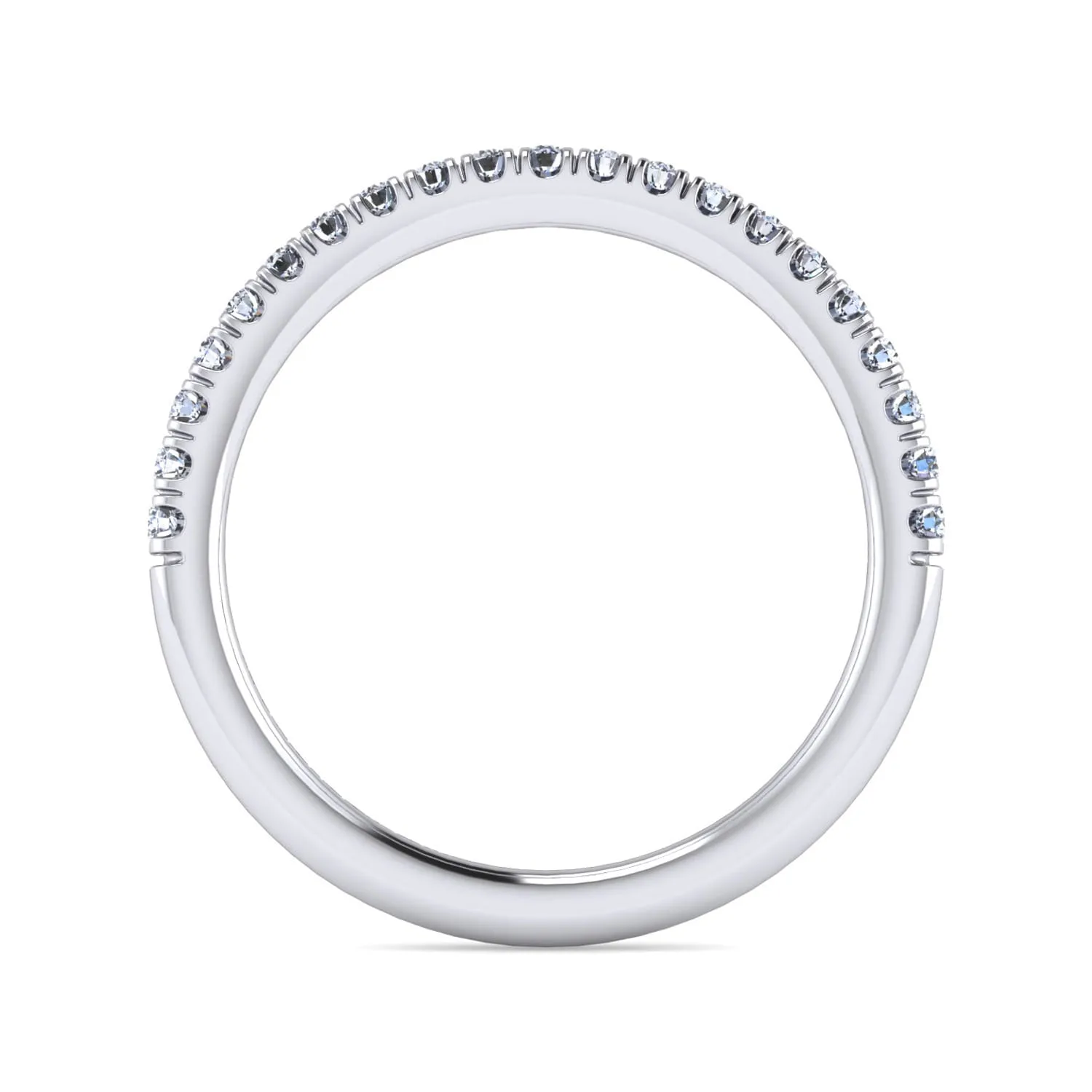 Matching Wedding Band in 14K White Gold, photograph 2