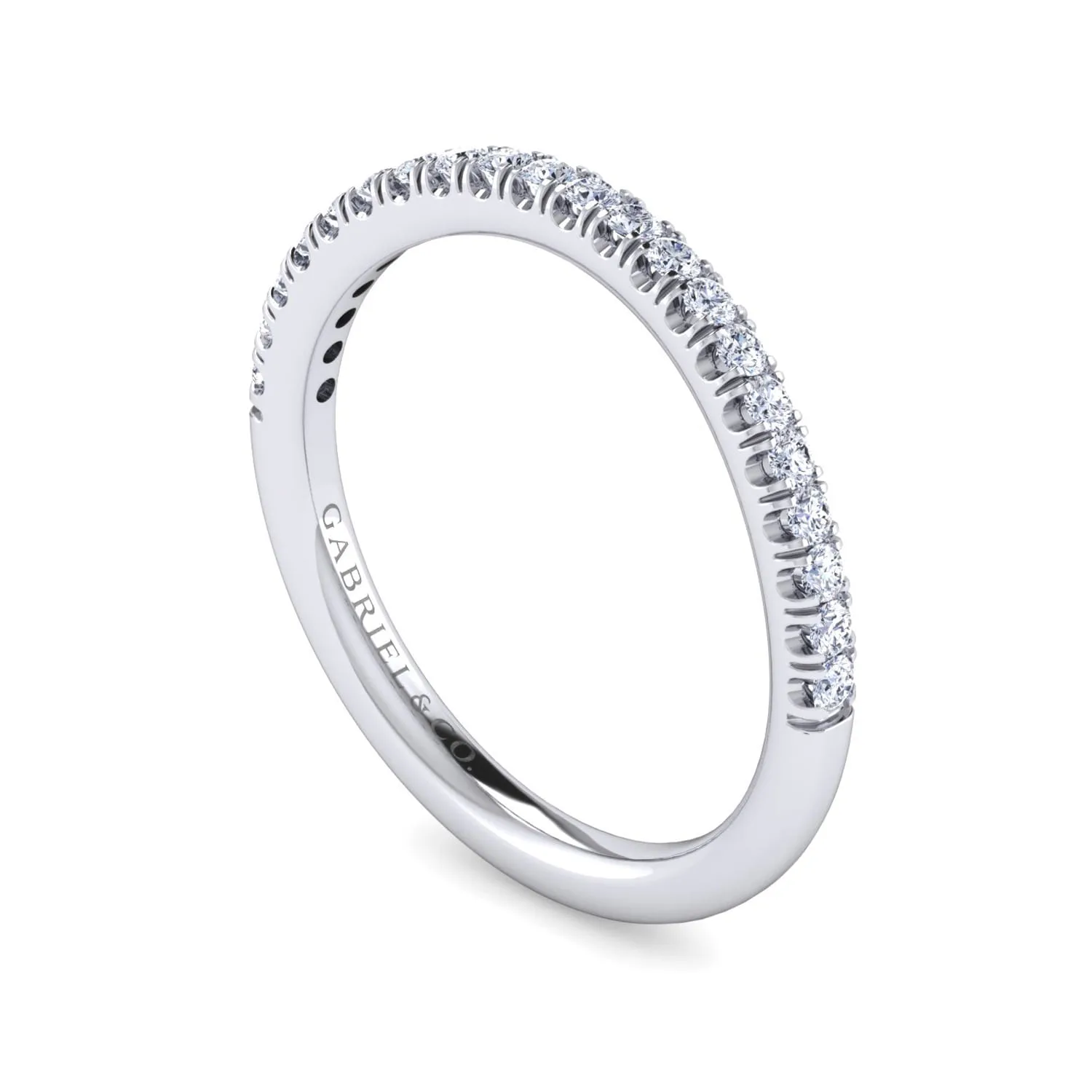 Matching Wedding Band in 14K White Gold, photograph 3