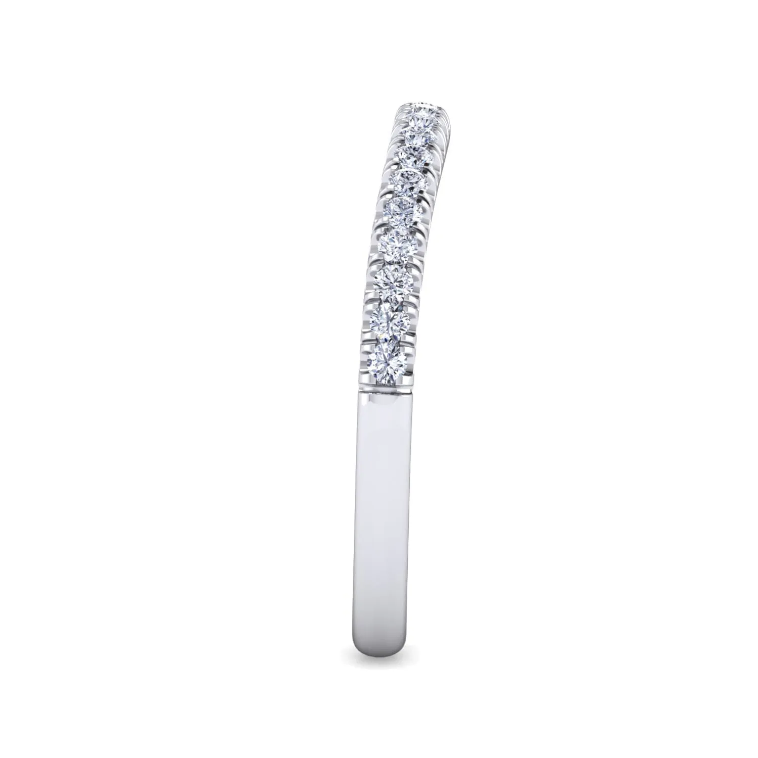 Matching Wedding Band in 14K White Gold, photograph 4