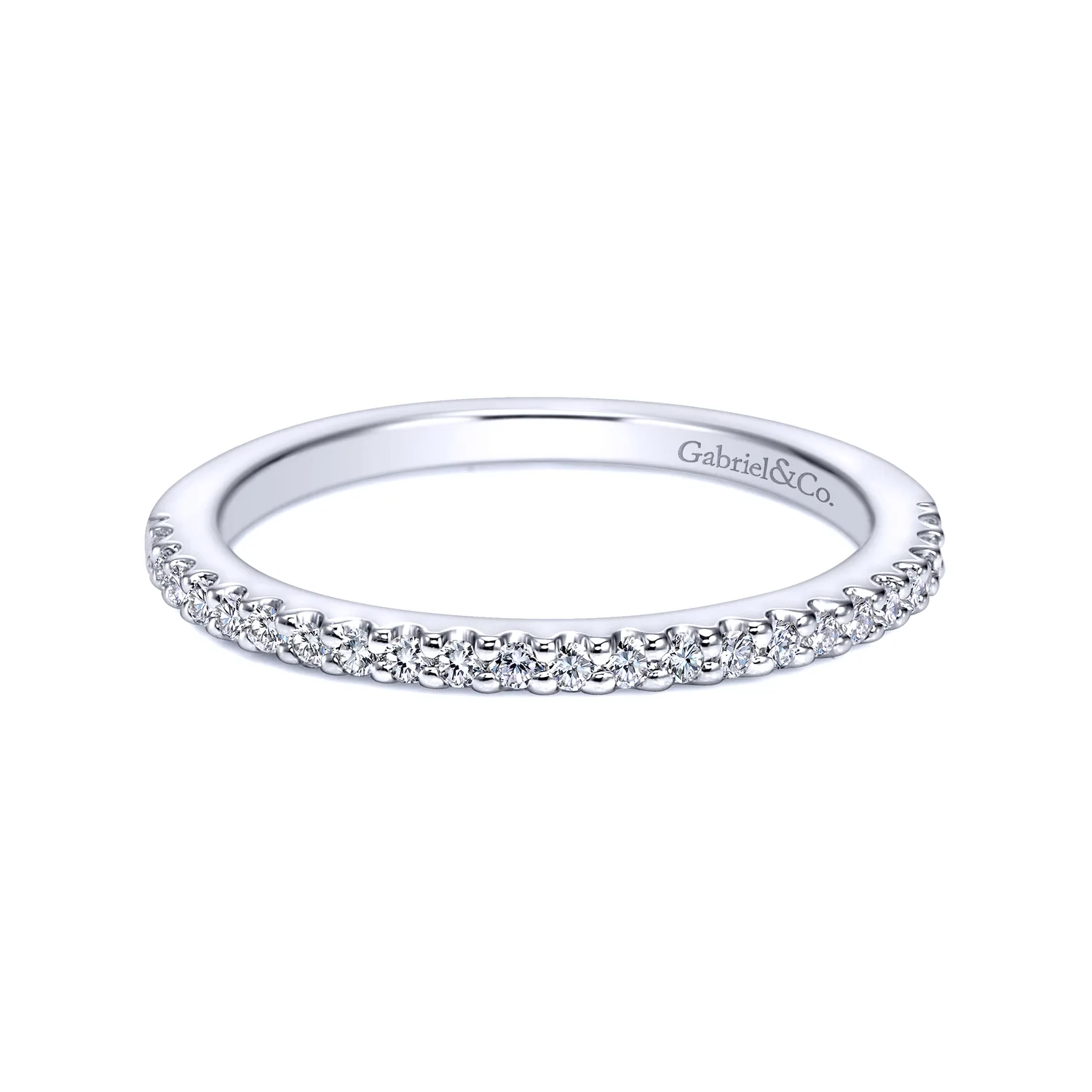 Diamond Matching Wedding Band in 14K White Gold