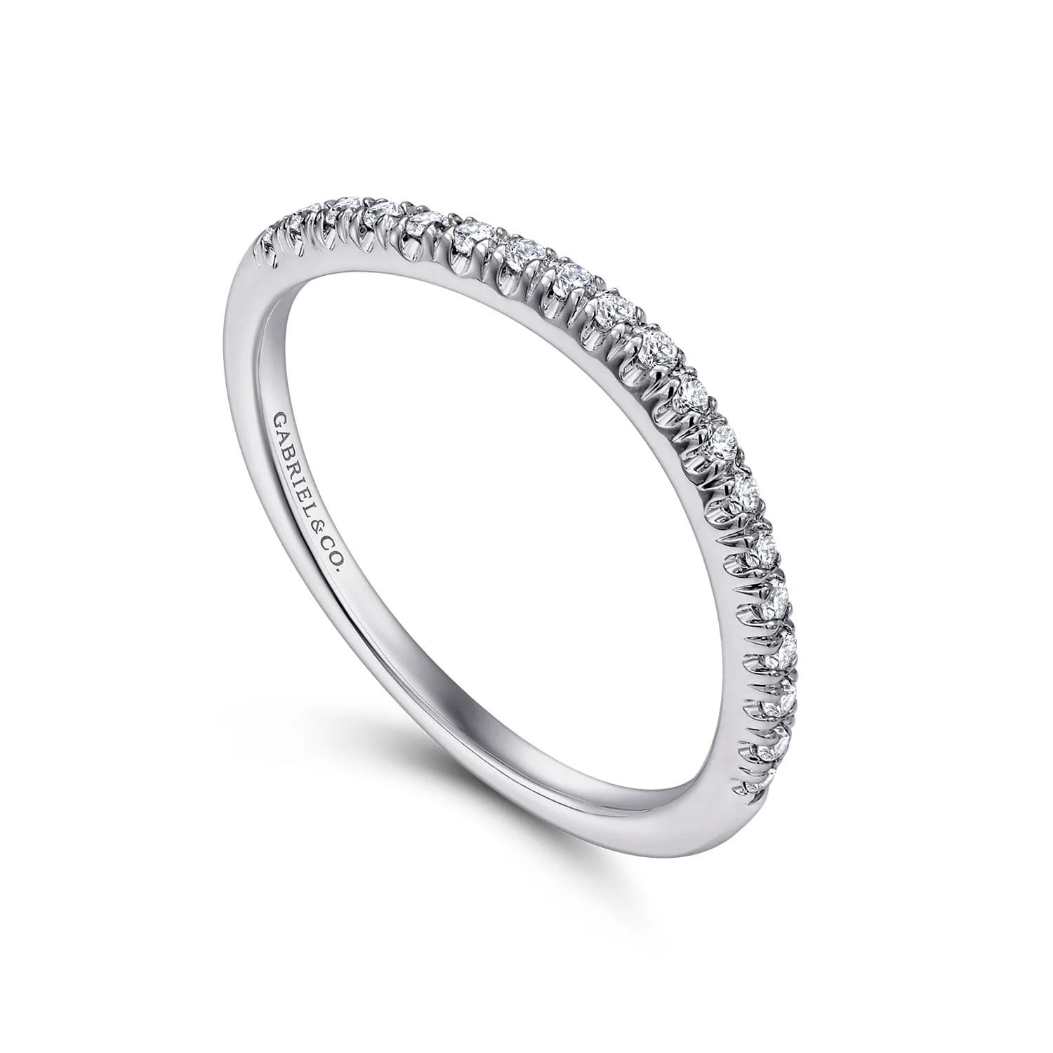 Matching Wedding Band in 14K White Gold, photograph 3