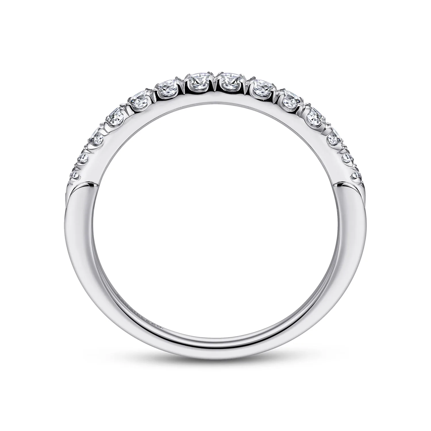 Matching Wedding Band in 14K White Gold, photograph 2