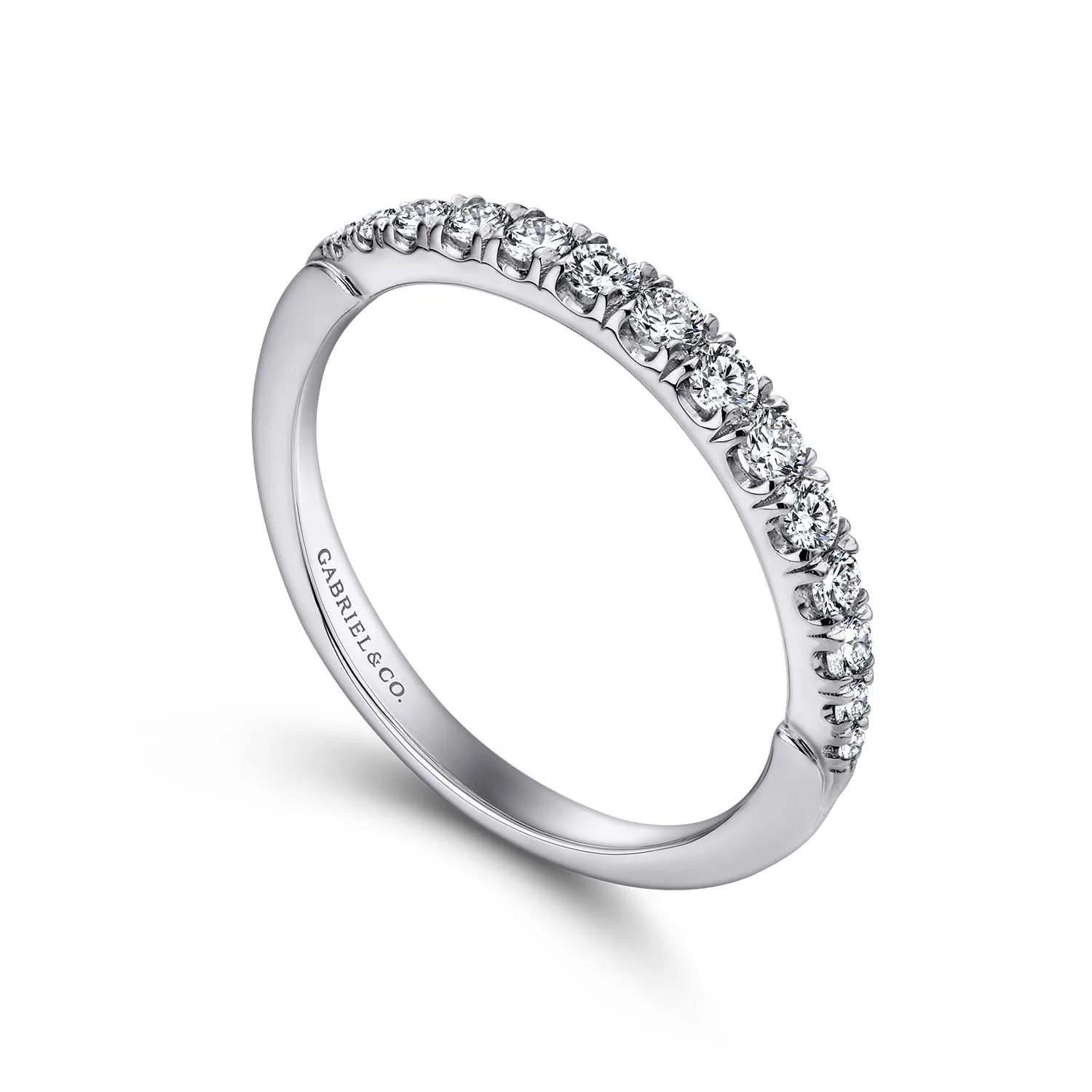 Matching Wedding Band in 14K White Gold, photograph 3