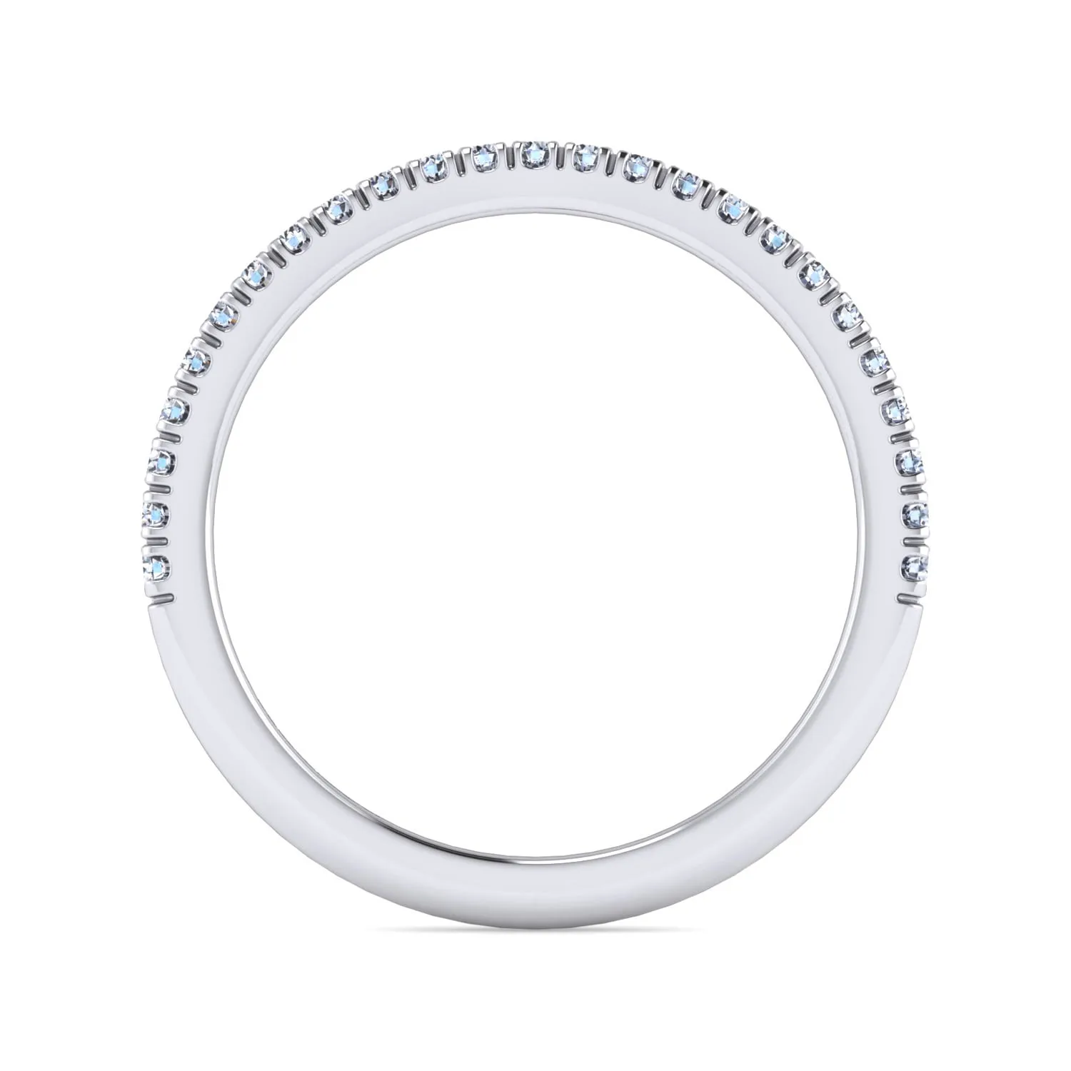 Matching Wedding Band in 14K White Gold, photograph 2