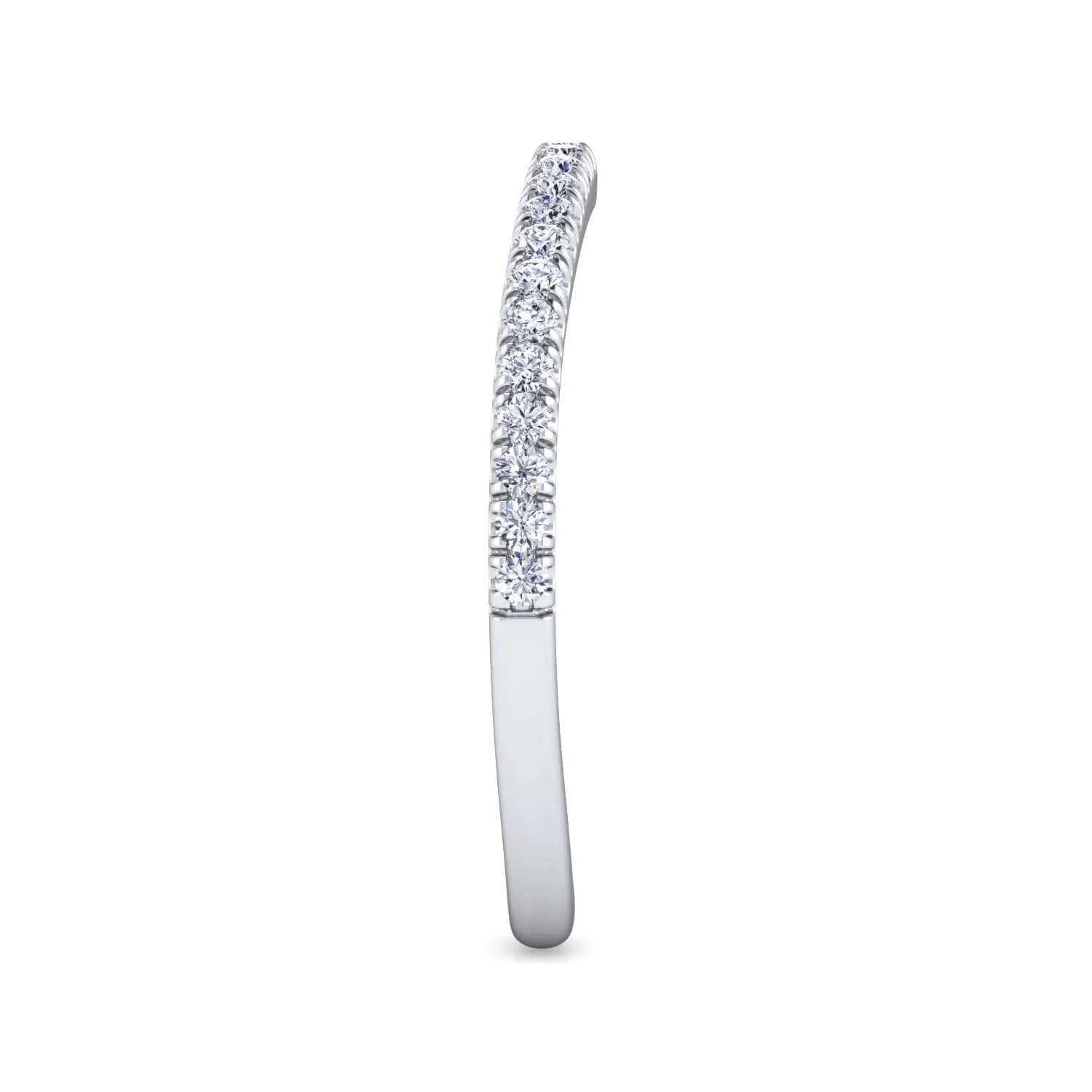 Matching Wedding Band in 14K White Gold, photograph 4