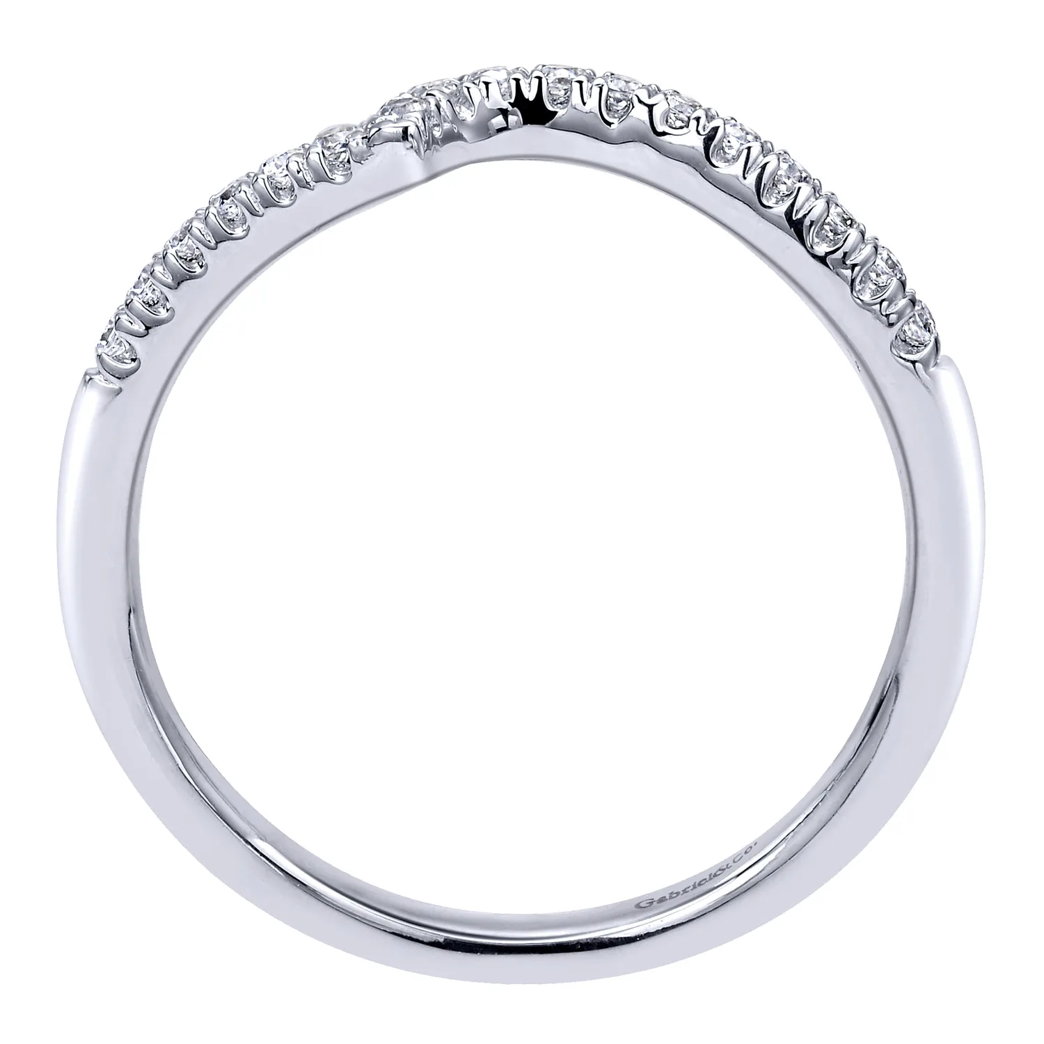 Matching Wedding Band in 14K White Gold, photograph 2