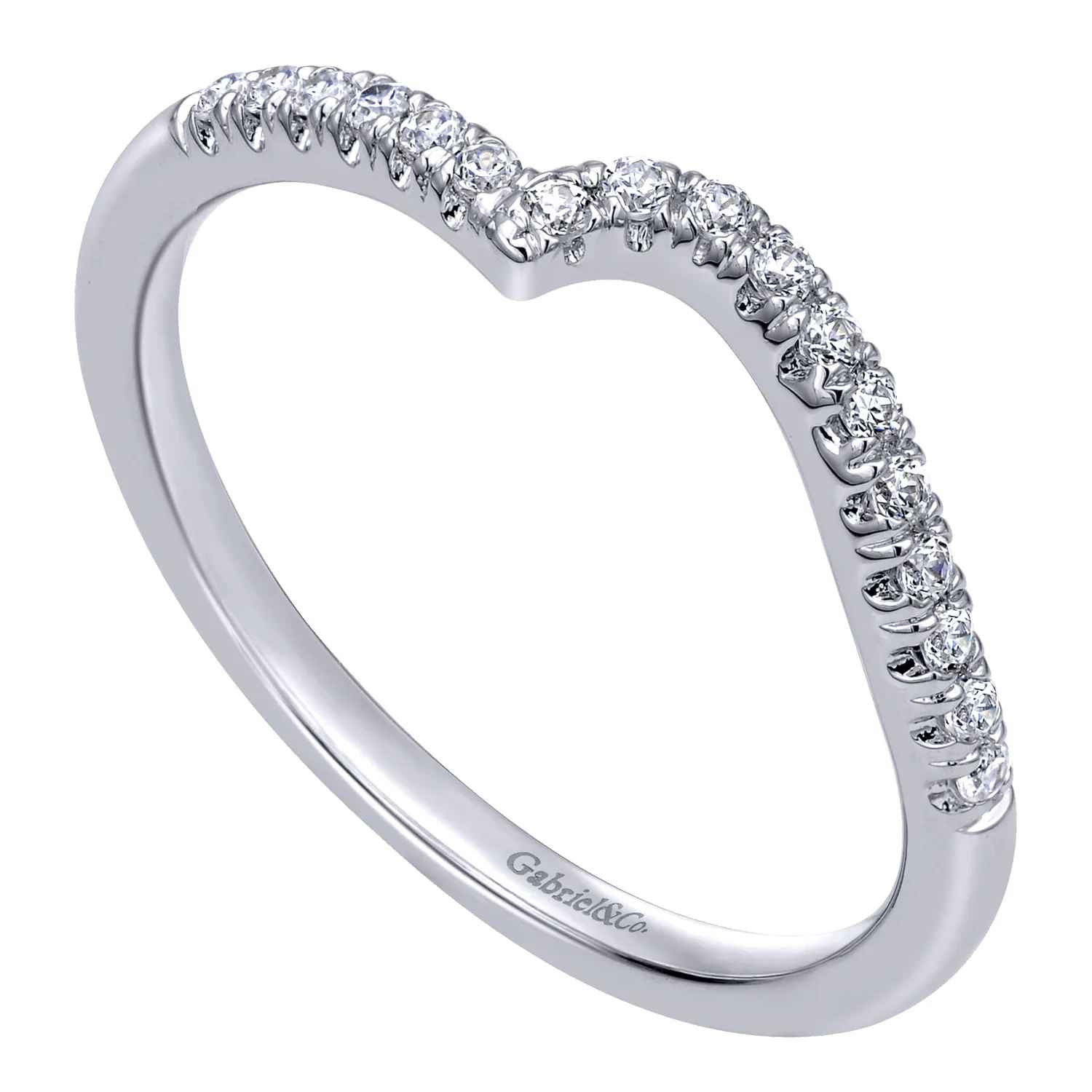 Matching Wedding Band in 14K White Gold, photograph 3