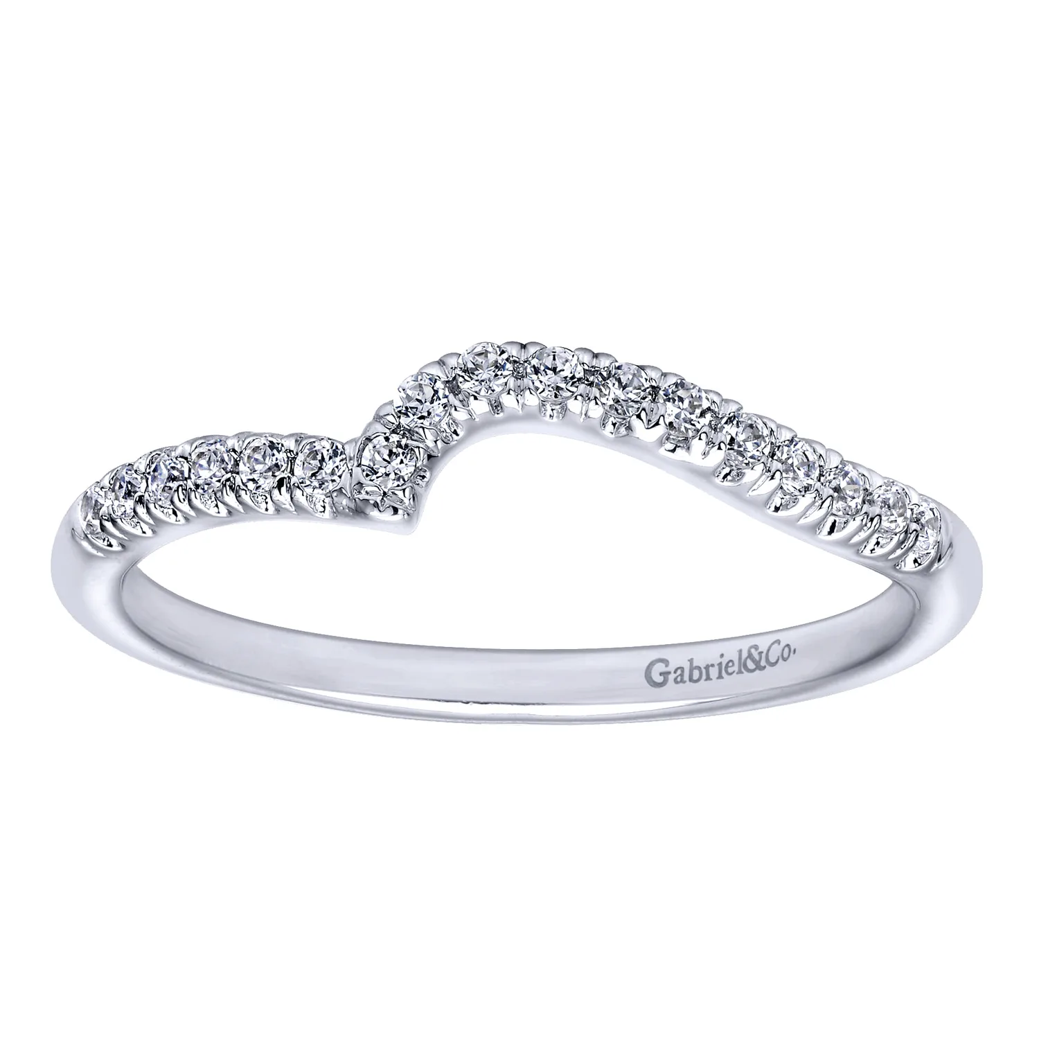 Matching Wedding Band in 14K White Gold, photograph 5