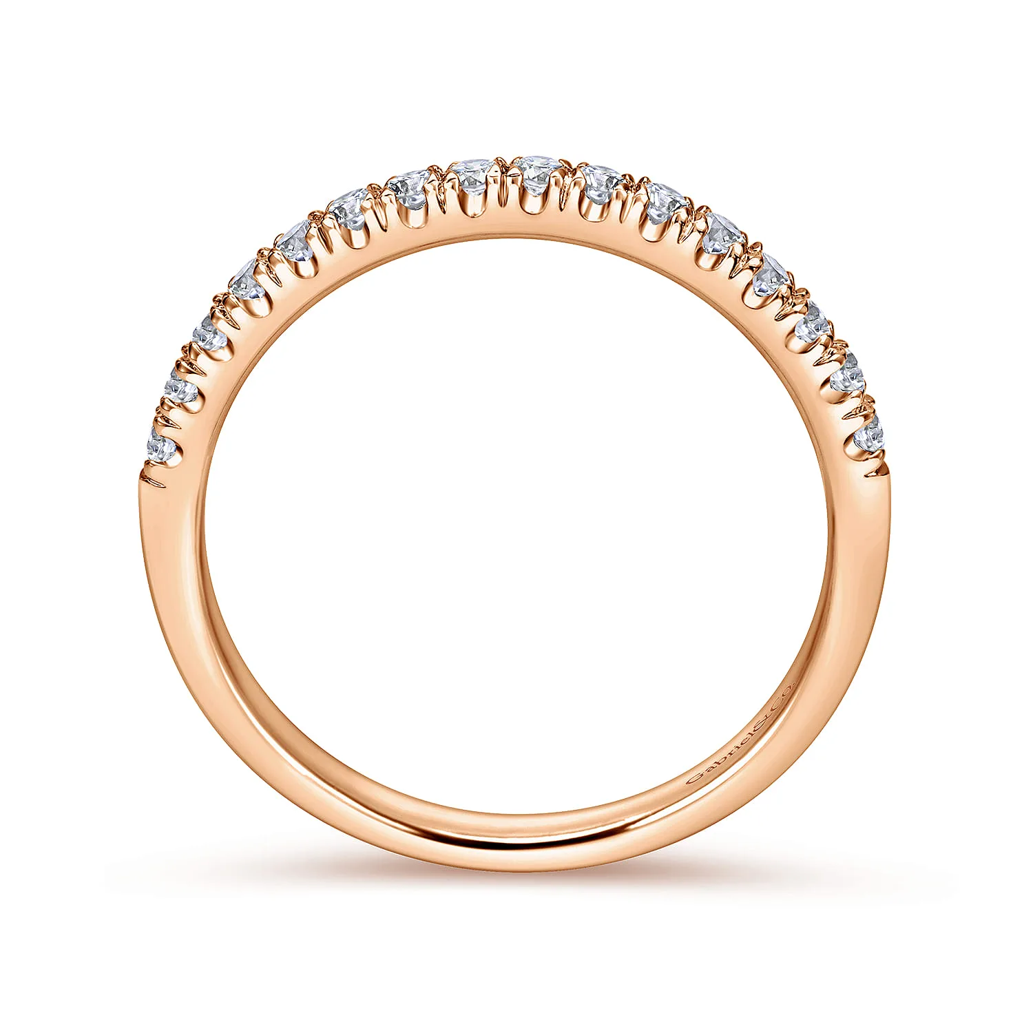 Matching Wedding Band in 14K Rose Gold, photograph 2