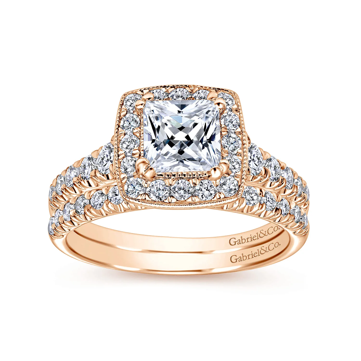Matching Wedding Band in 14K Rose Gold, photograph 4