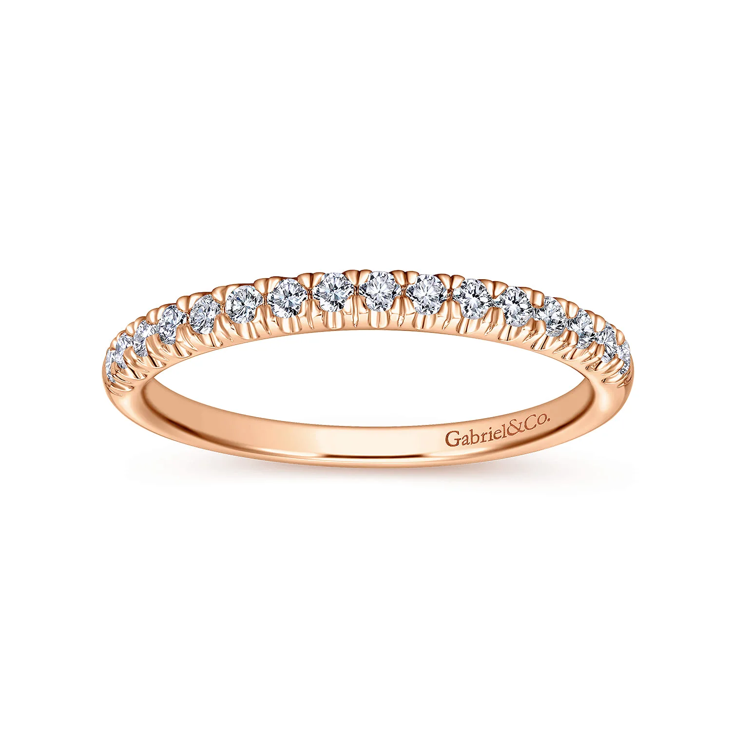 Matching Wedding Band in 14K Rose Gold, photograph 5