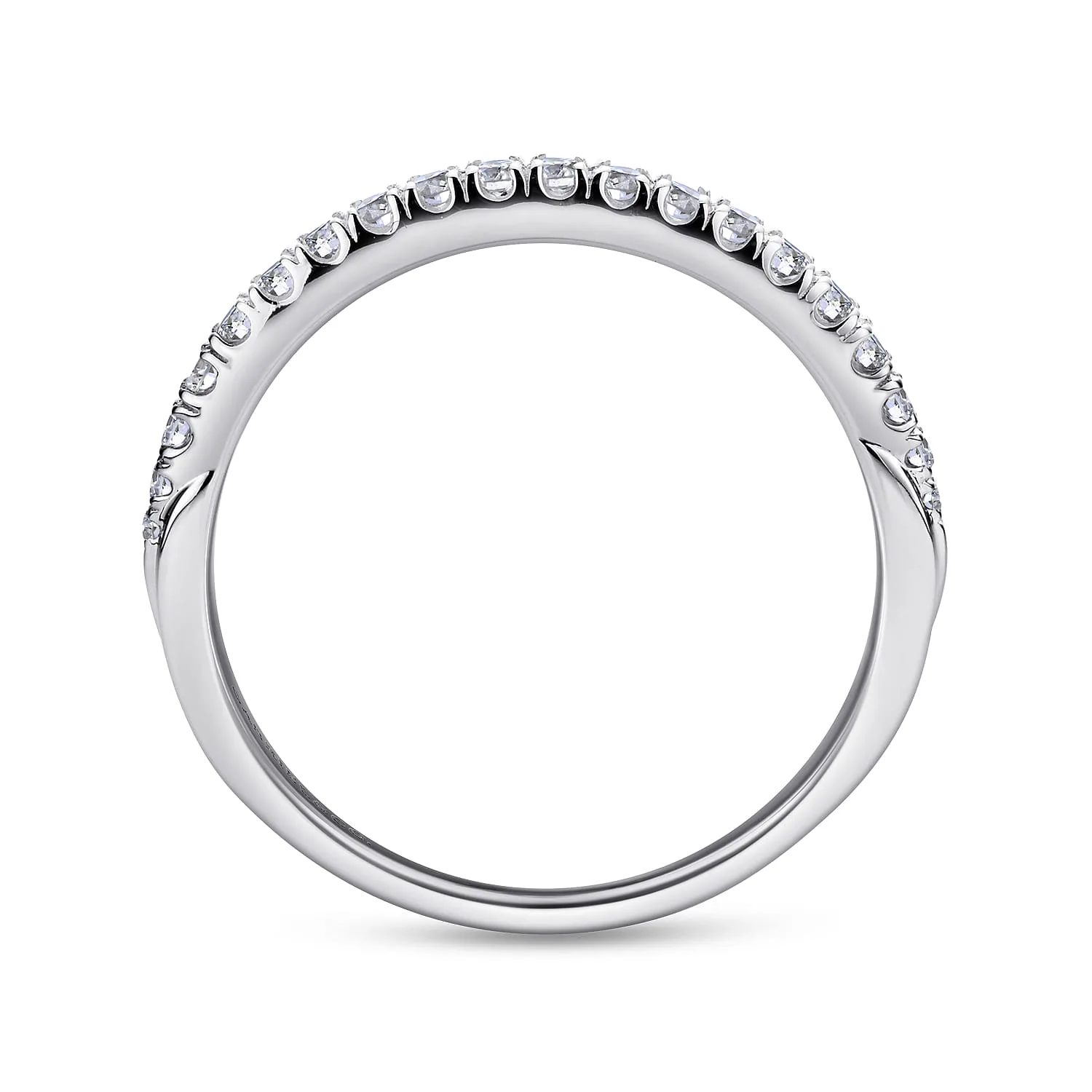 Matching Wedding Band in 14K White Gold, photograph 2