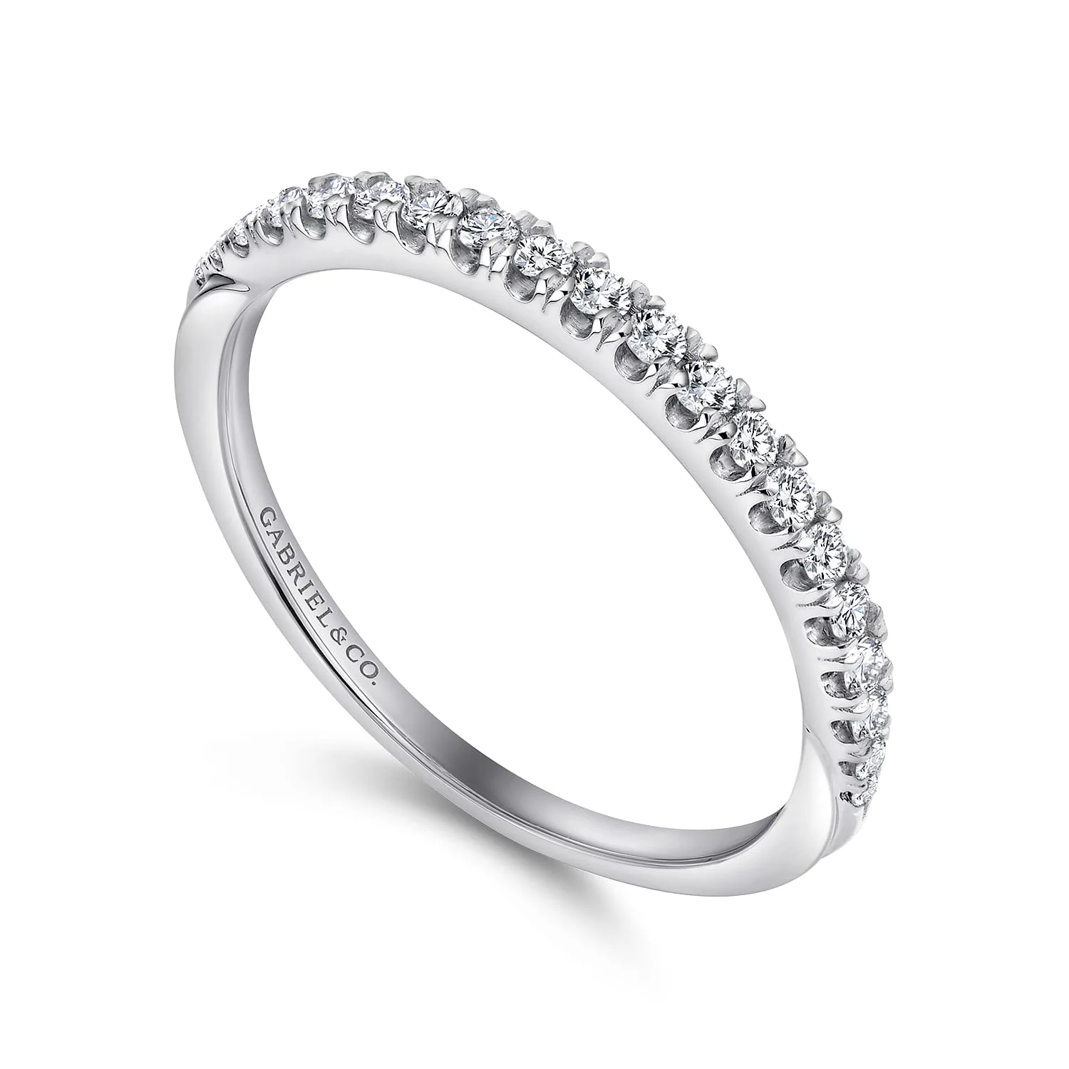Matching Wedding Band in 14K White Gold, photograph 3