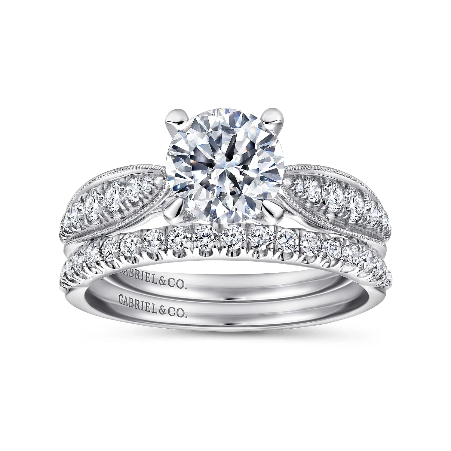 Matching Wedding Band in 14K White Gold, photograph 4