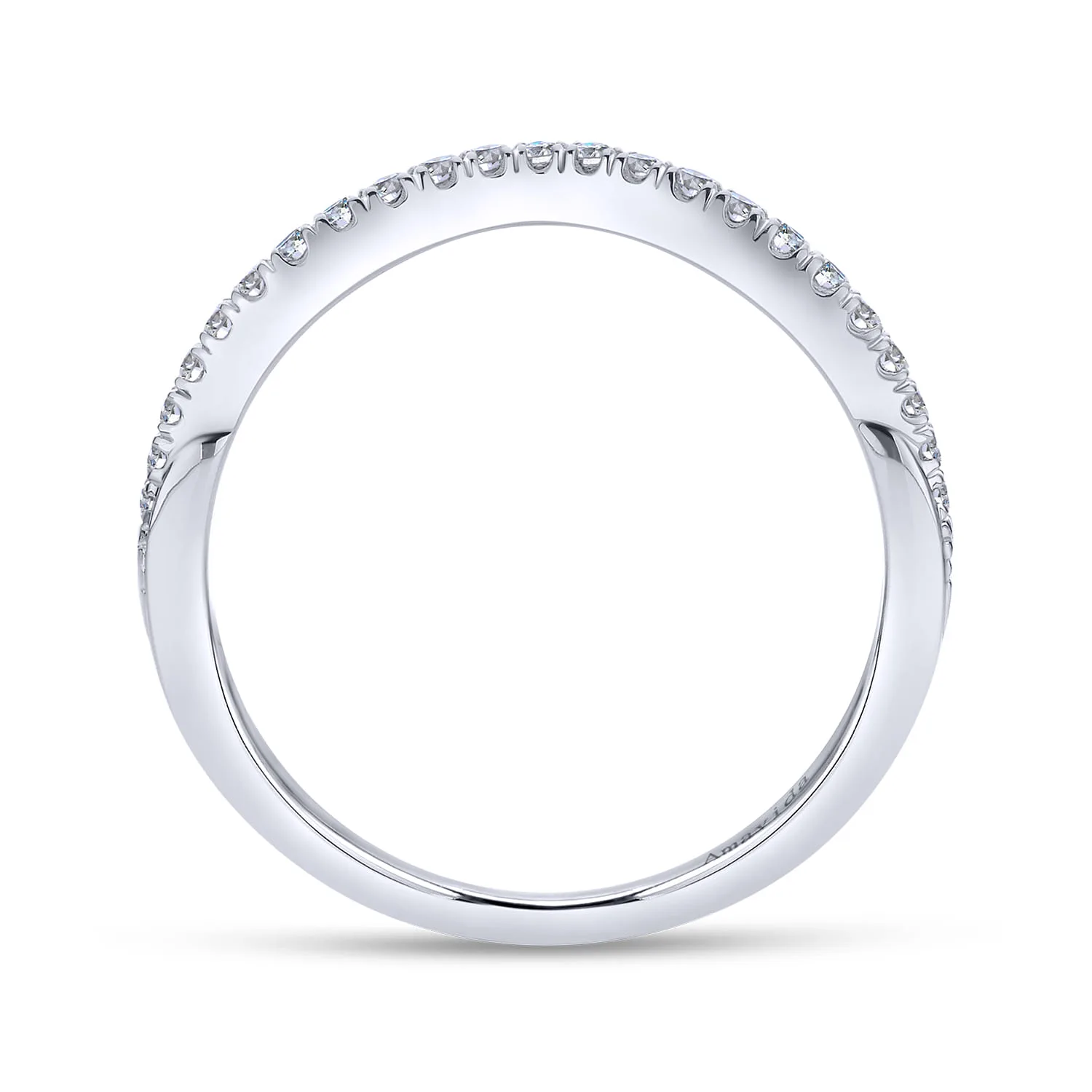 Matching Wedding Band in 14K White Gold, photograph 2
