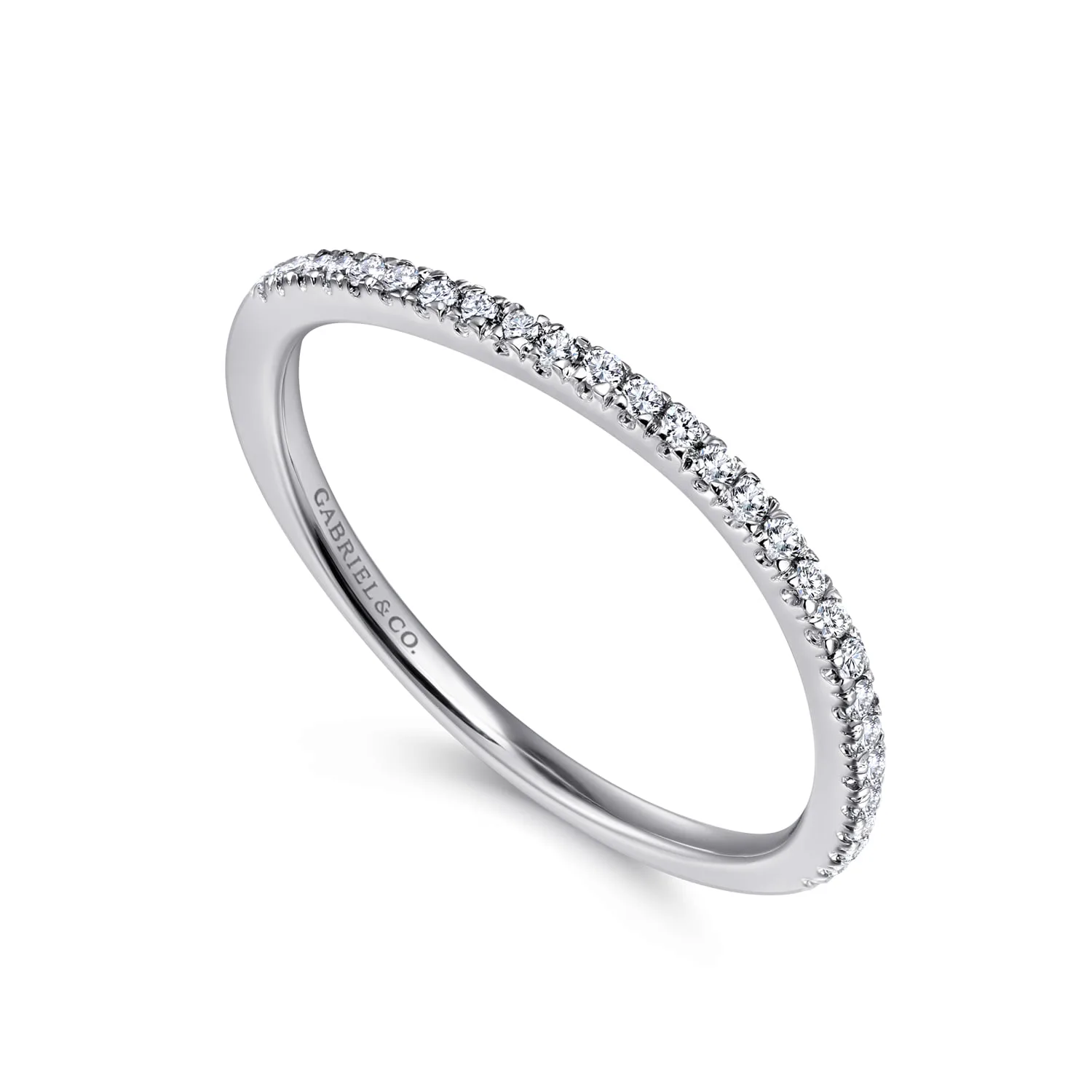 Matching Wedding Band in 14K White Gold, photograph 3