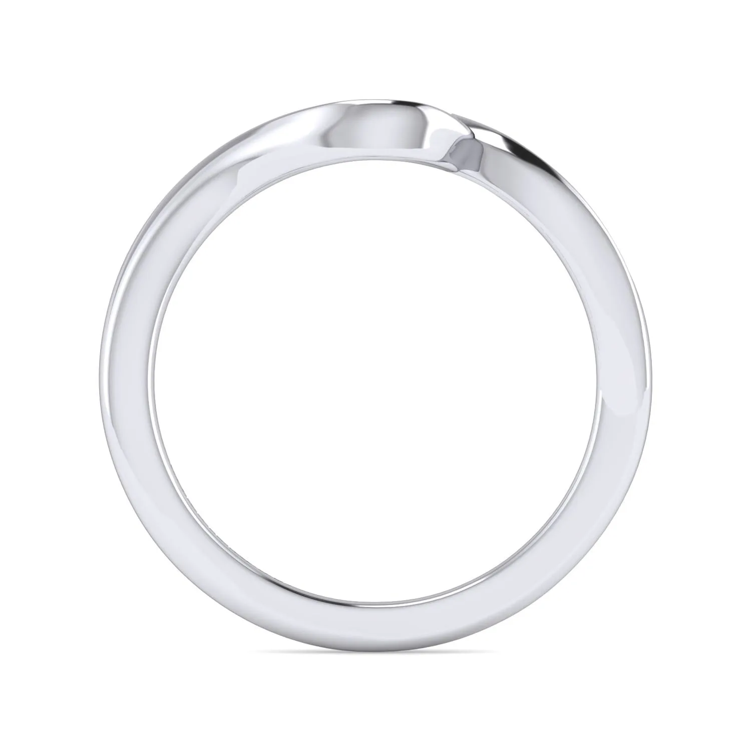 Matching Wedding Band in 14K White Gold, photograph 2