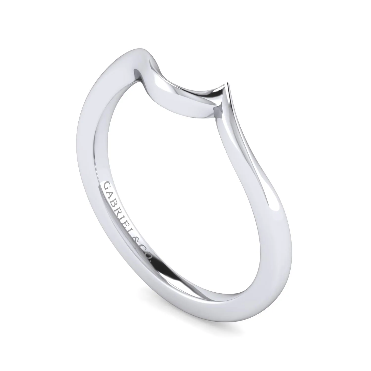 Matching Wedding Band in 14K White Gold, photograph 3
