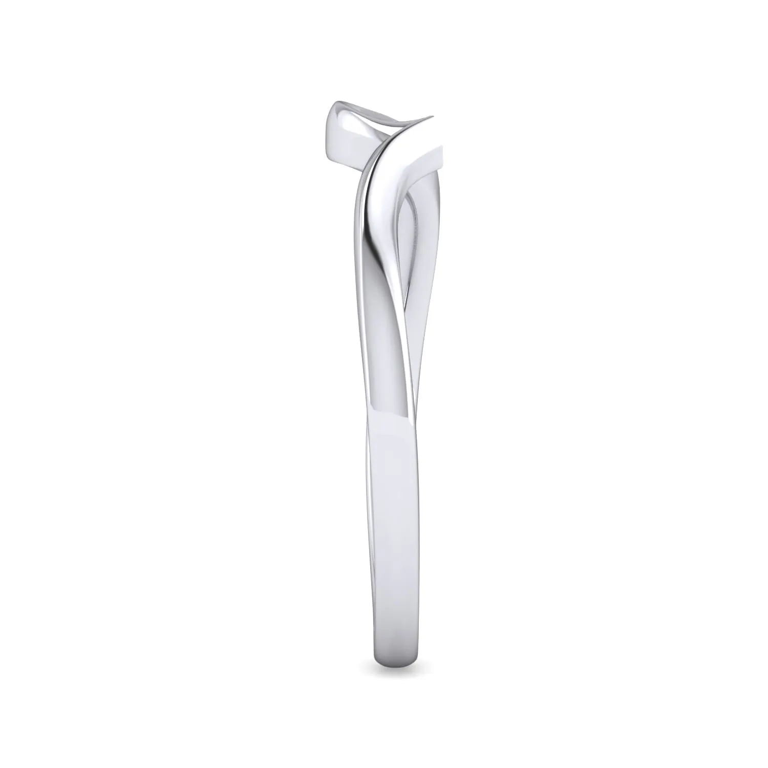 Matching Wedding Band in 14K White Gold, photograph 4