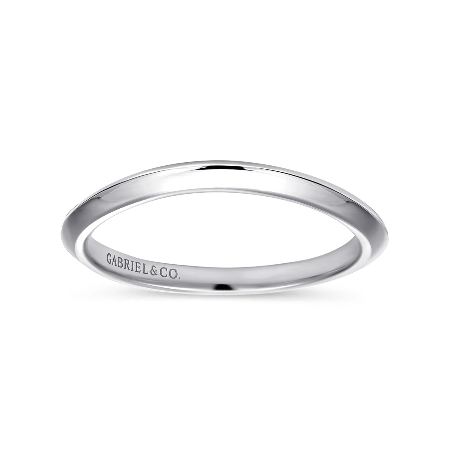 Matching Wedding Band in 14K White Gold, photograph 4