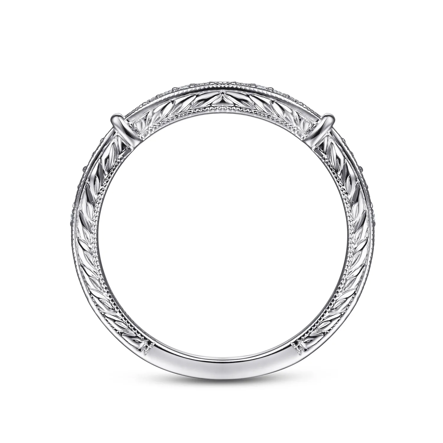 Matching Wedding Band in 14K White Gold, photograph 2