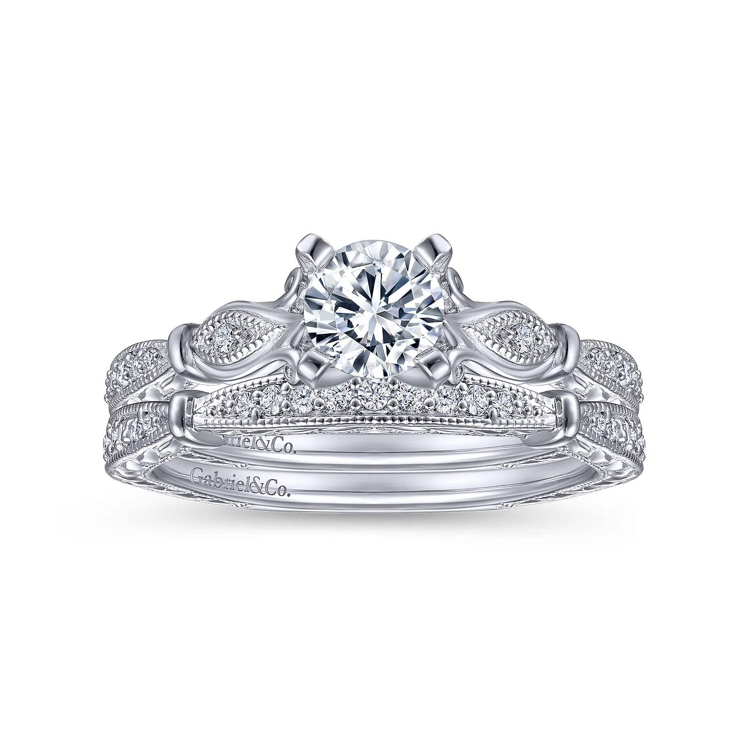 Matching Wedding Band in 14K White Gold, photograph 4