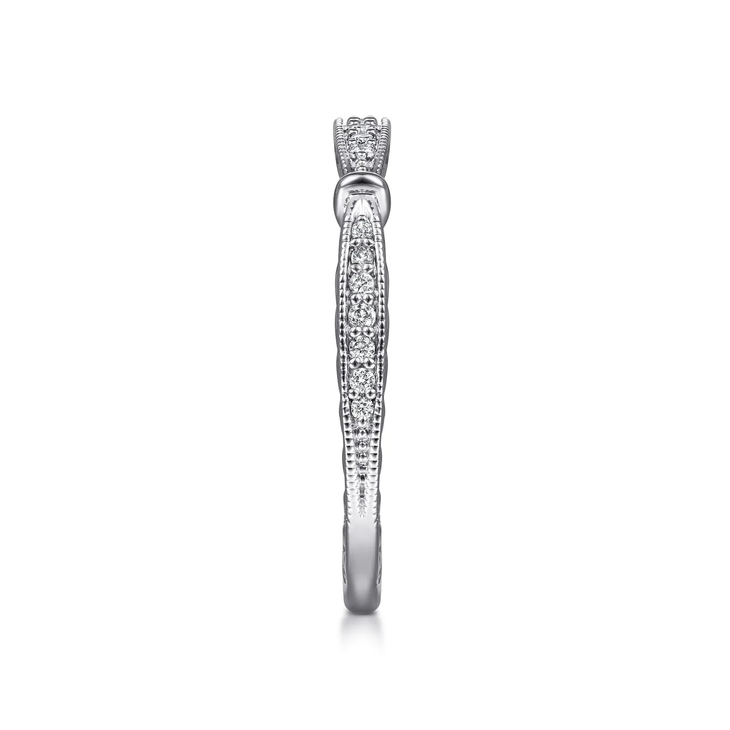 Matching Wedding Band in 14K White Gold, photograph 5