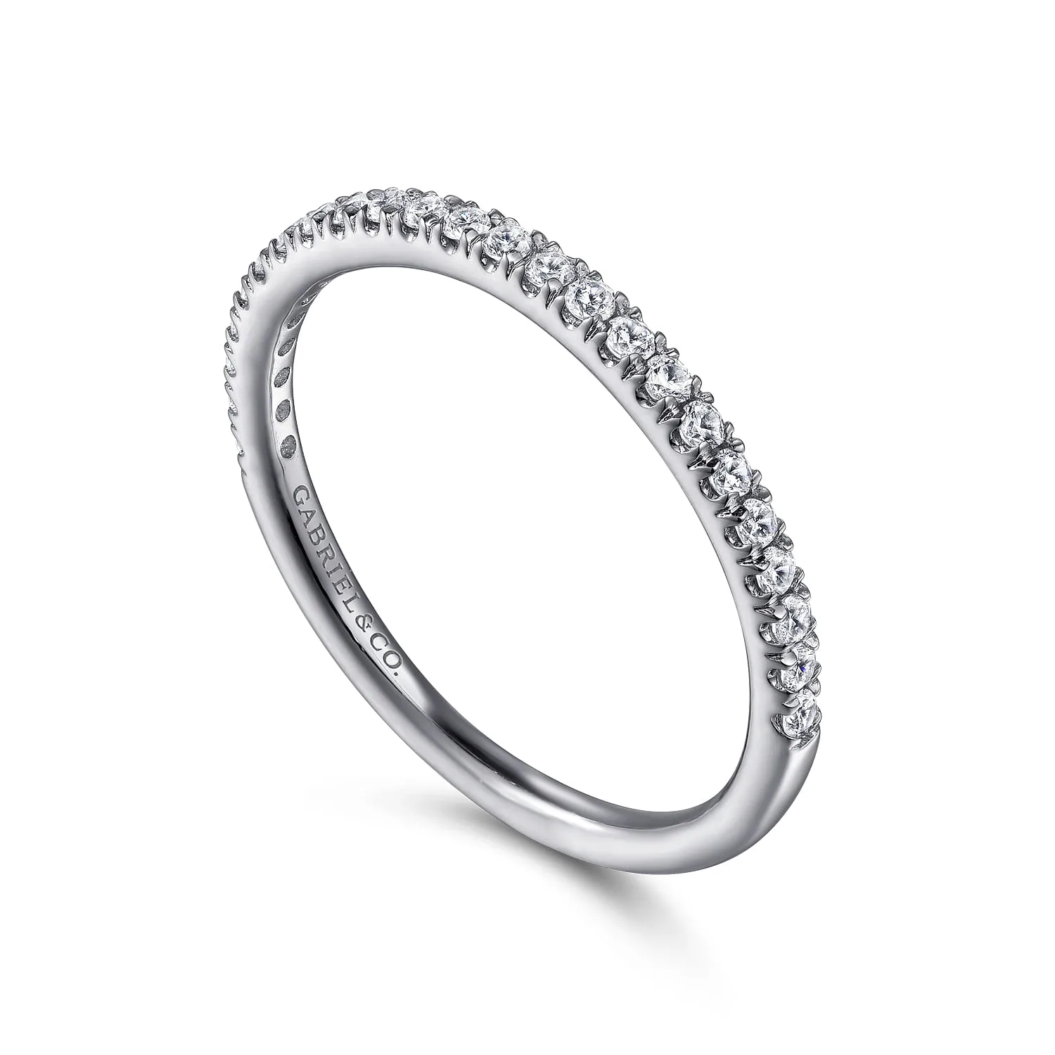 Matching Wedding Band in 14K White Gold, photograph 3