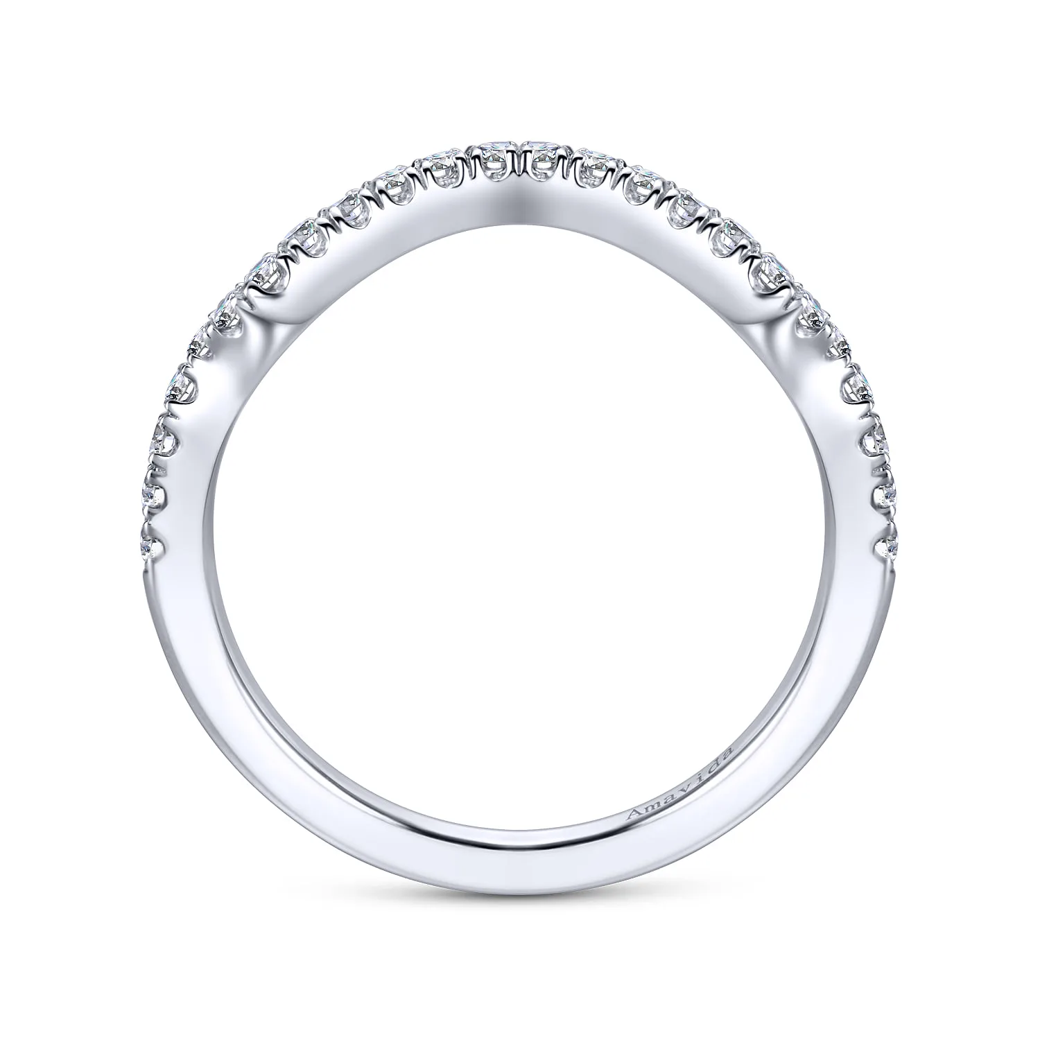 Matching Wedding Band in 18K White Gold, photograph 2