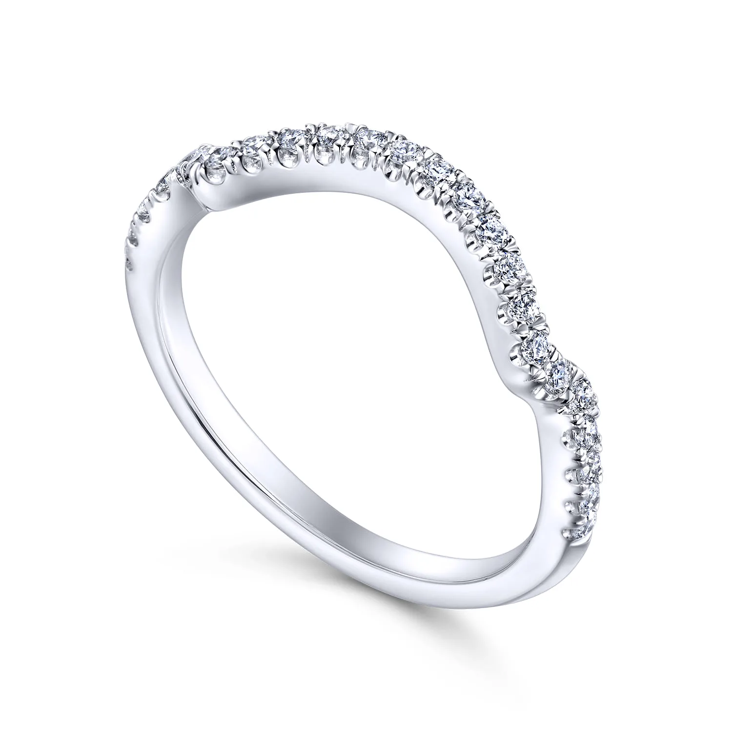 Matching Wedding Band in 18K White Gold, photograph 3