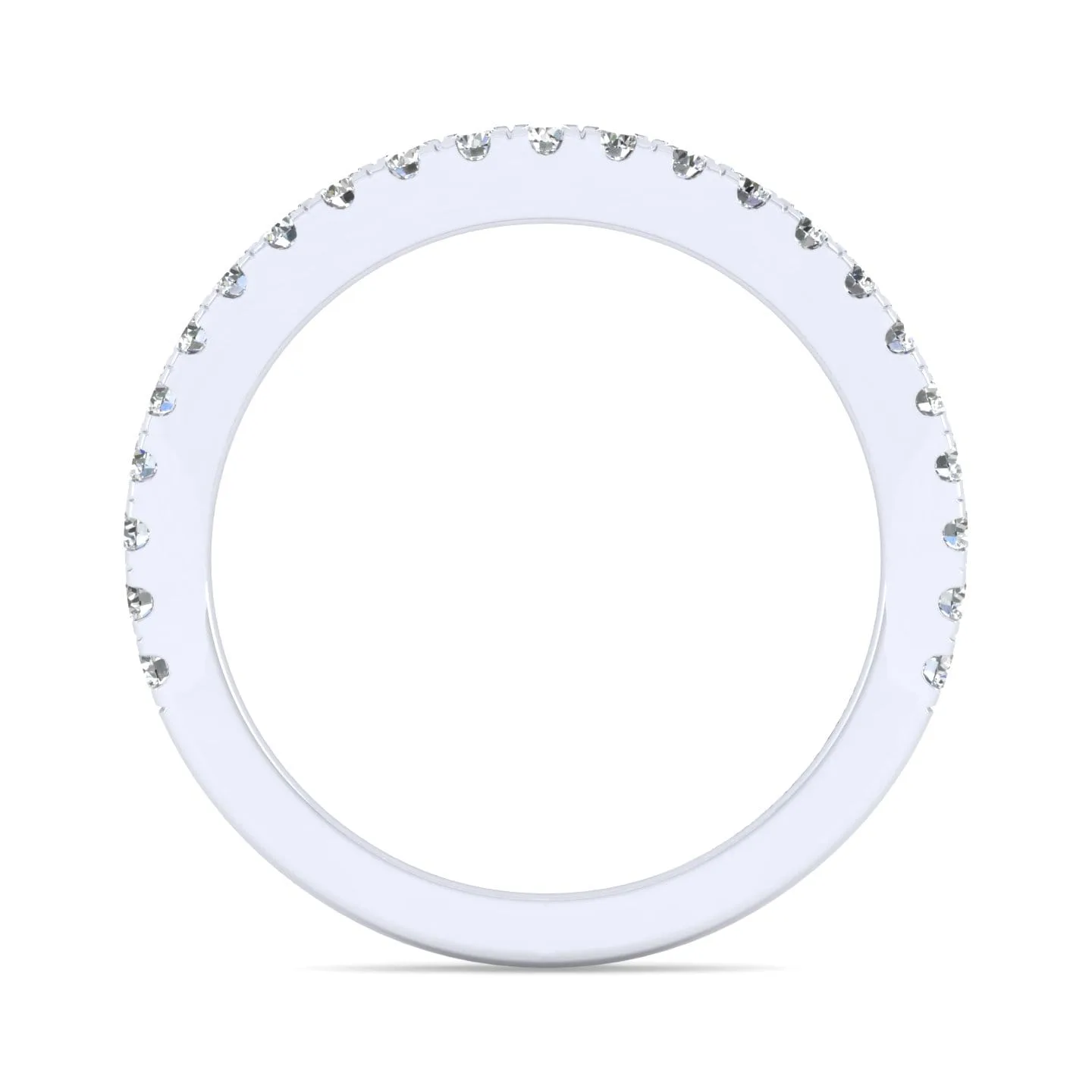 Matching Wedding Band in 14K White Gold, photograph 2