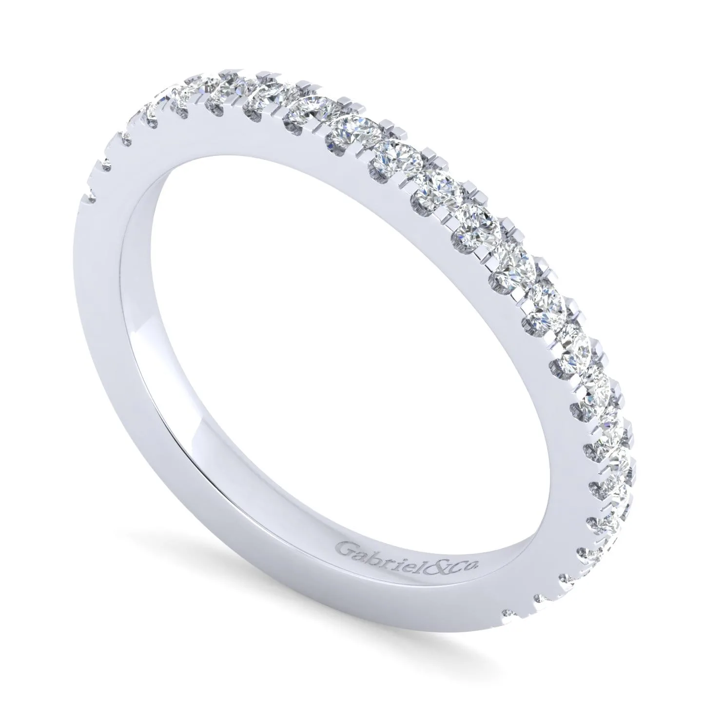 Matching Wedding Band in 14K White Gold, photograph 3