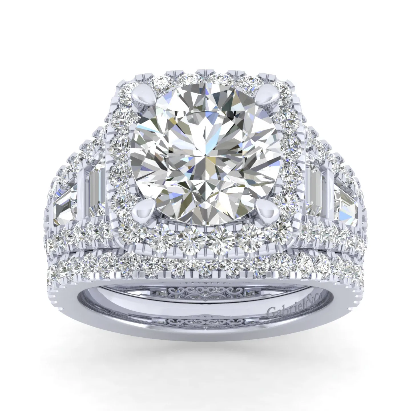 Matching Wedding Band in 14K White Gold, photograph 4