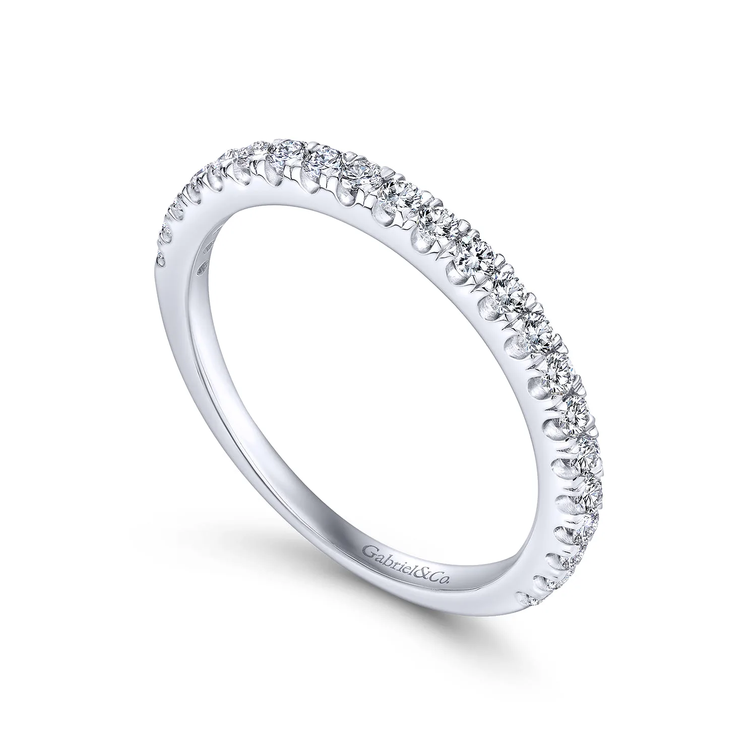 Matching Wedding Band in 14K White Gold, photograph 3