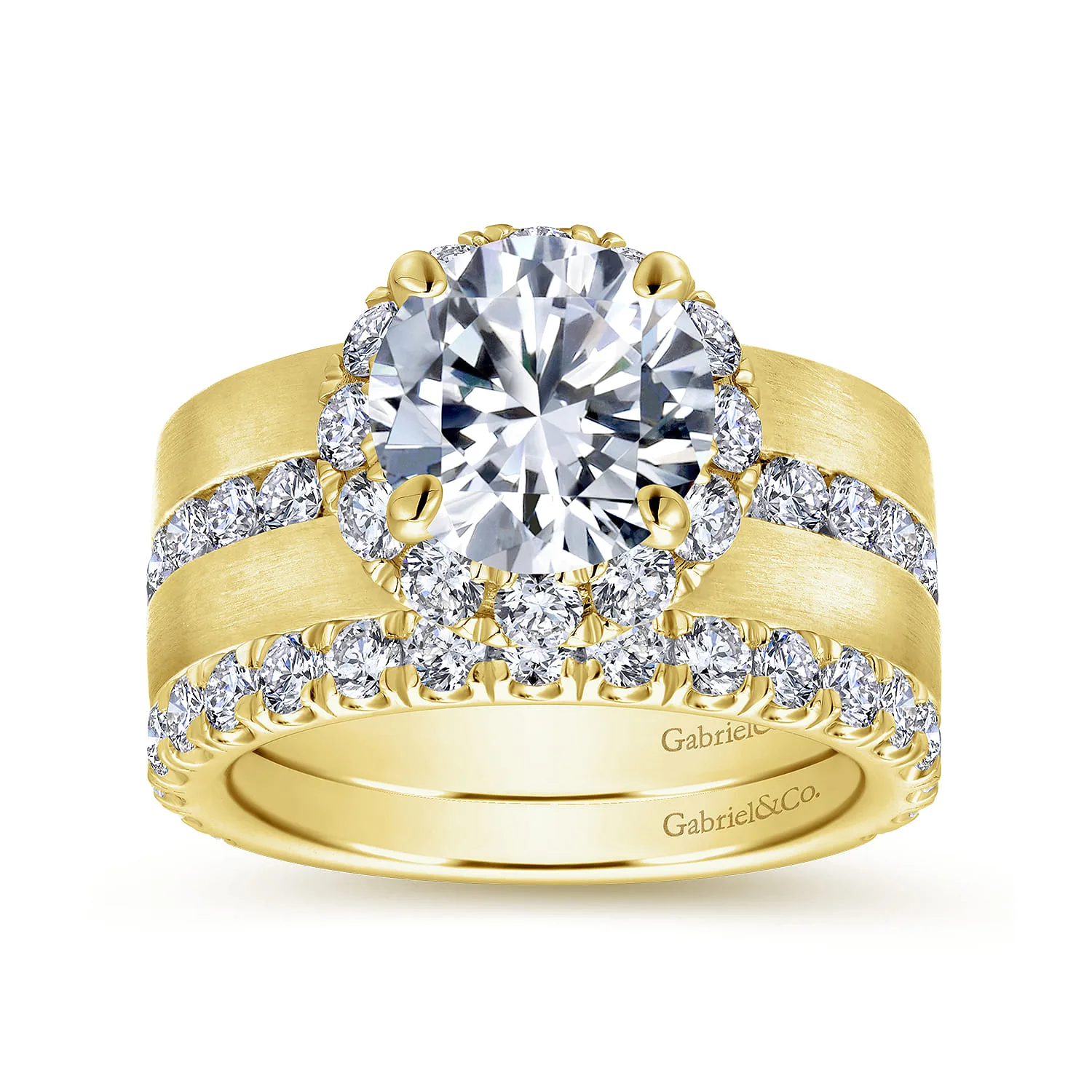 Diamond Matching Wedding Band in 14K Yellow Gold, photograph 4