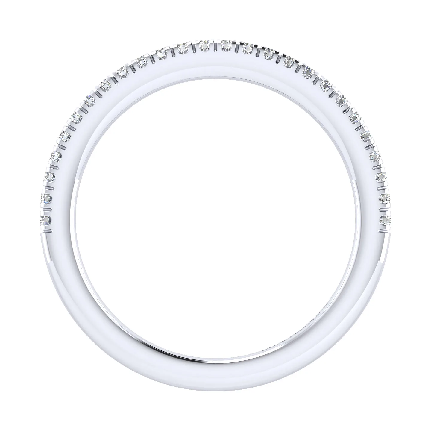 Matching Wedding Band in 14K White Gold, photograph 2