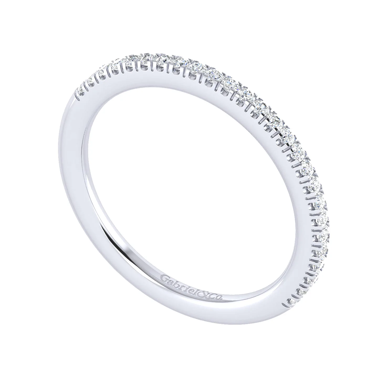 Matching Wedding Band in 14K White Gold, photograph 3