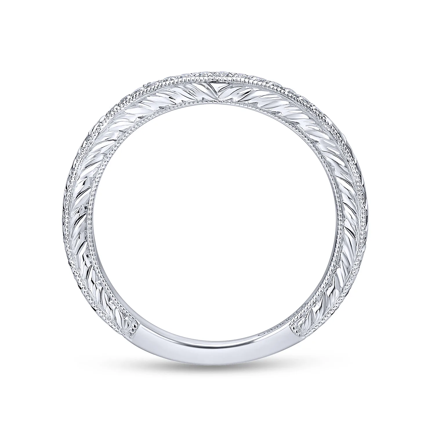 Matching Wedding Band in 14K White Gold, photograph 2