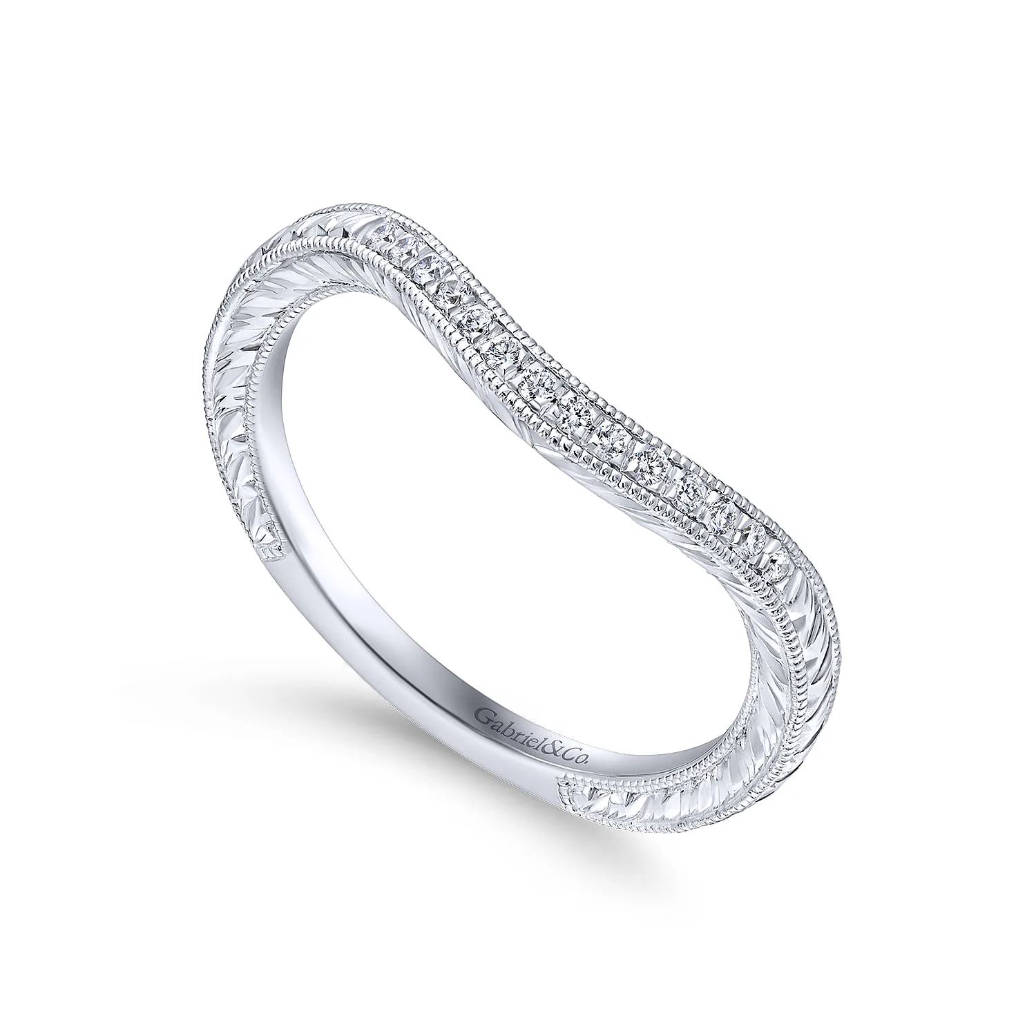 Matching Wedding Band in 14K White Gold, photograph 3