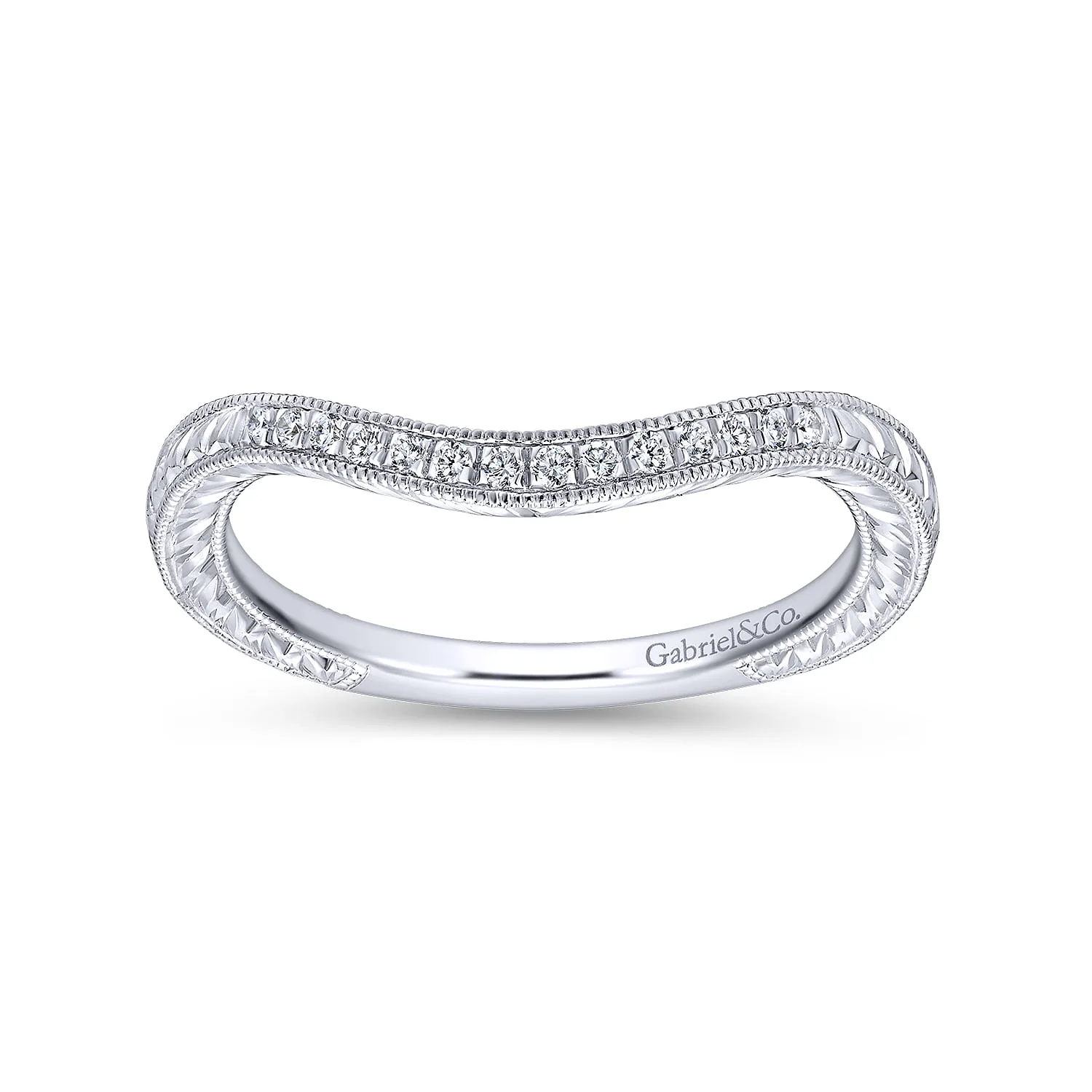 Matching Wedding Band in 14K White Gold, photograph 5