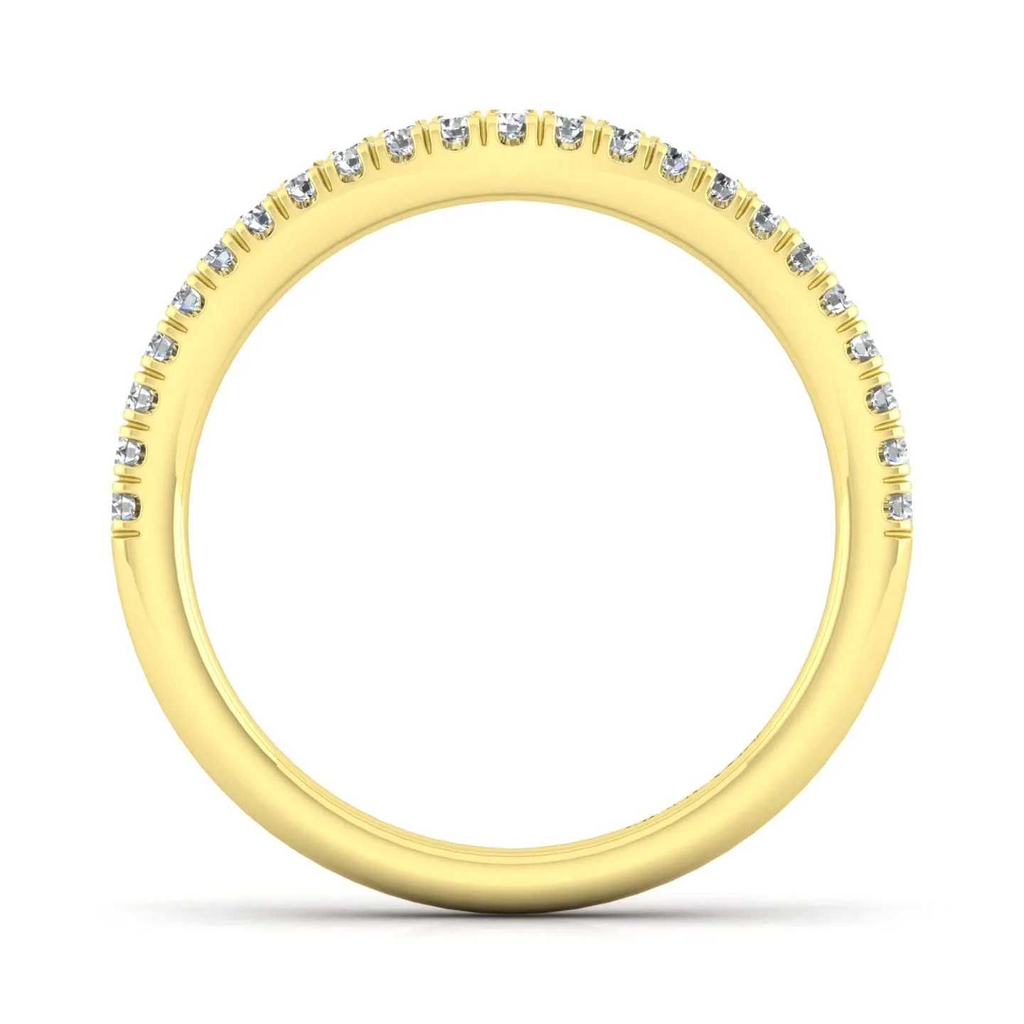Matching Wedding Band in 14K Yellow Gold, photograph 2