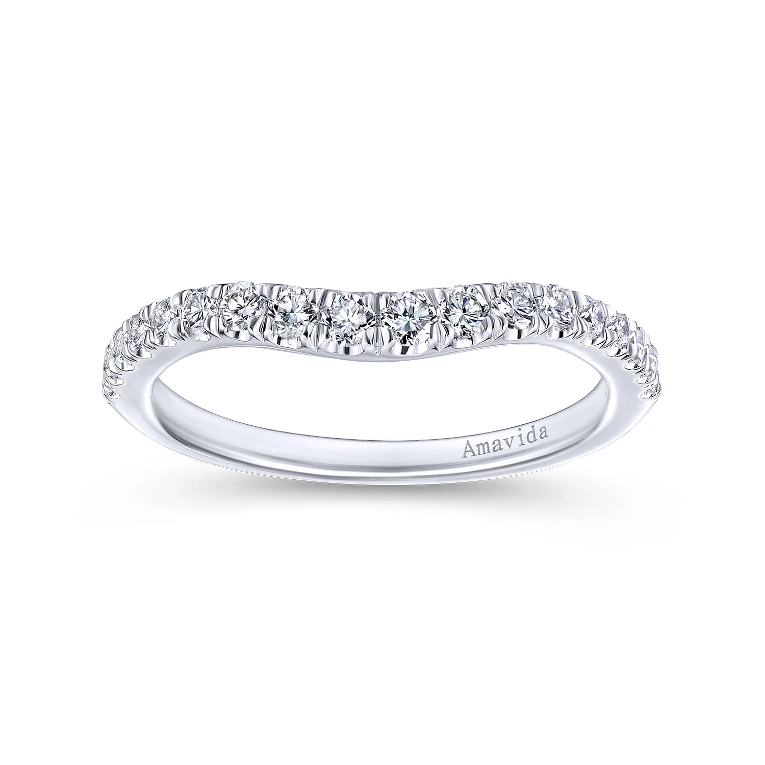Diamond Matching Wedding Band in Platinum, photograph 5