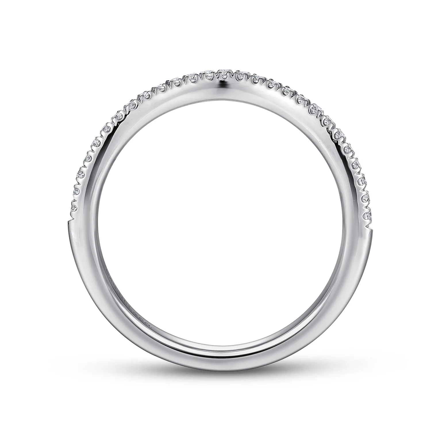 Matching Wedding Band in 14K White Gold, photograph 2