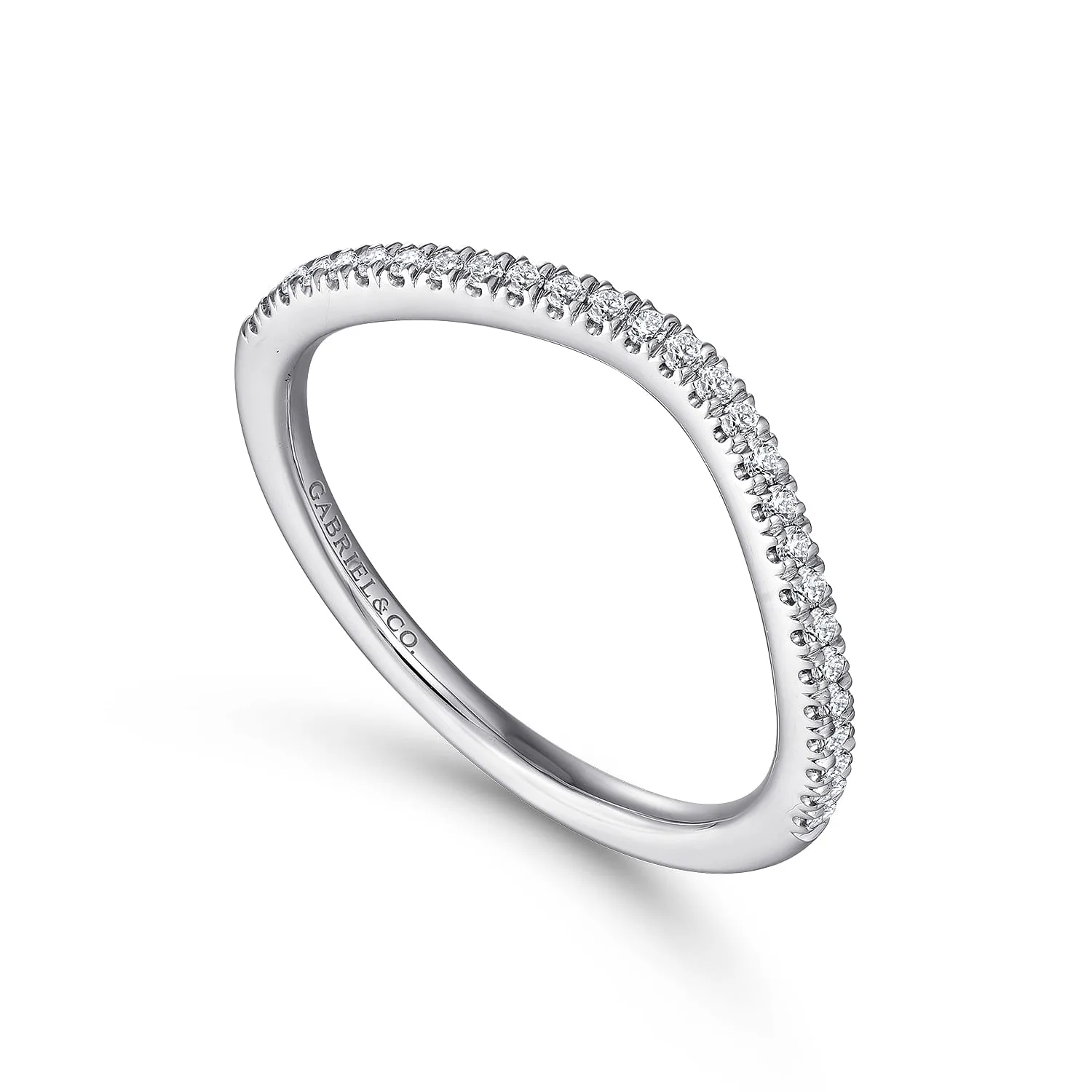 Matching Wedding Band in 14K White Gold, photograph 3
