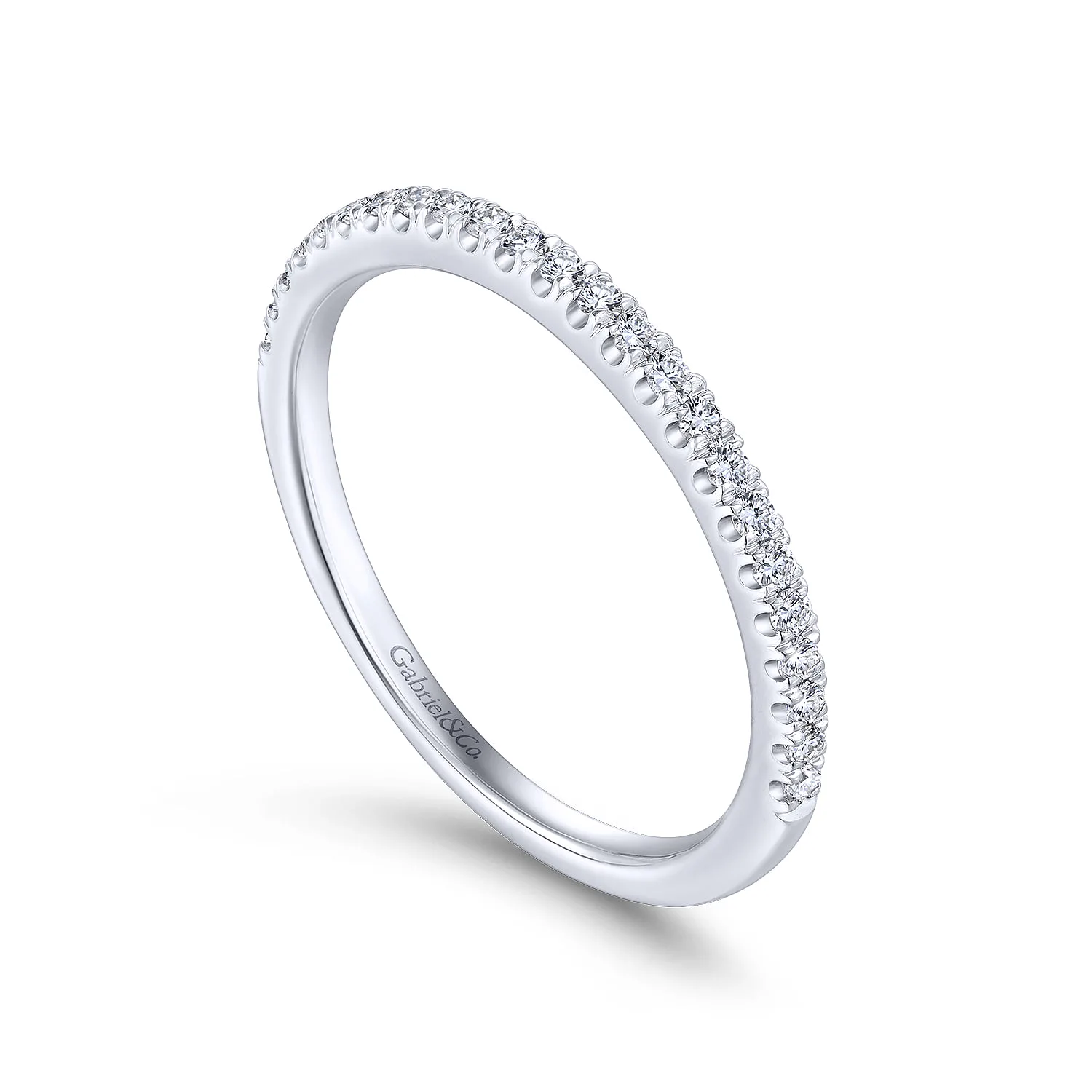 Matching Wedding Band in 14K White Gold, photograph 3