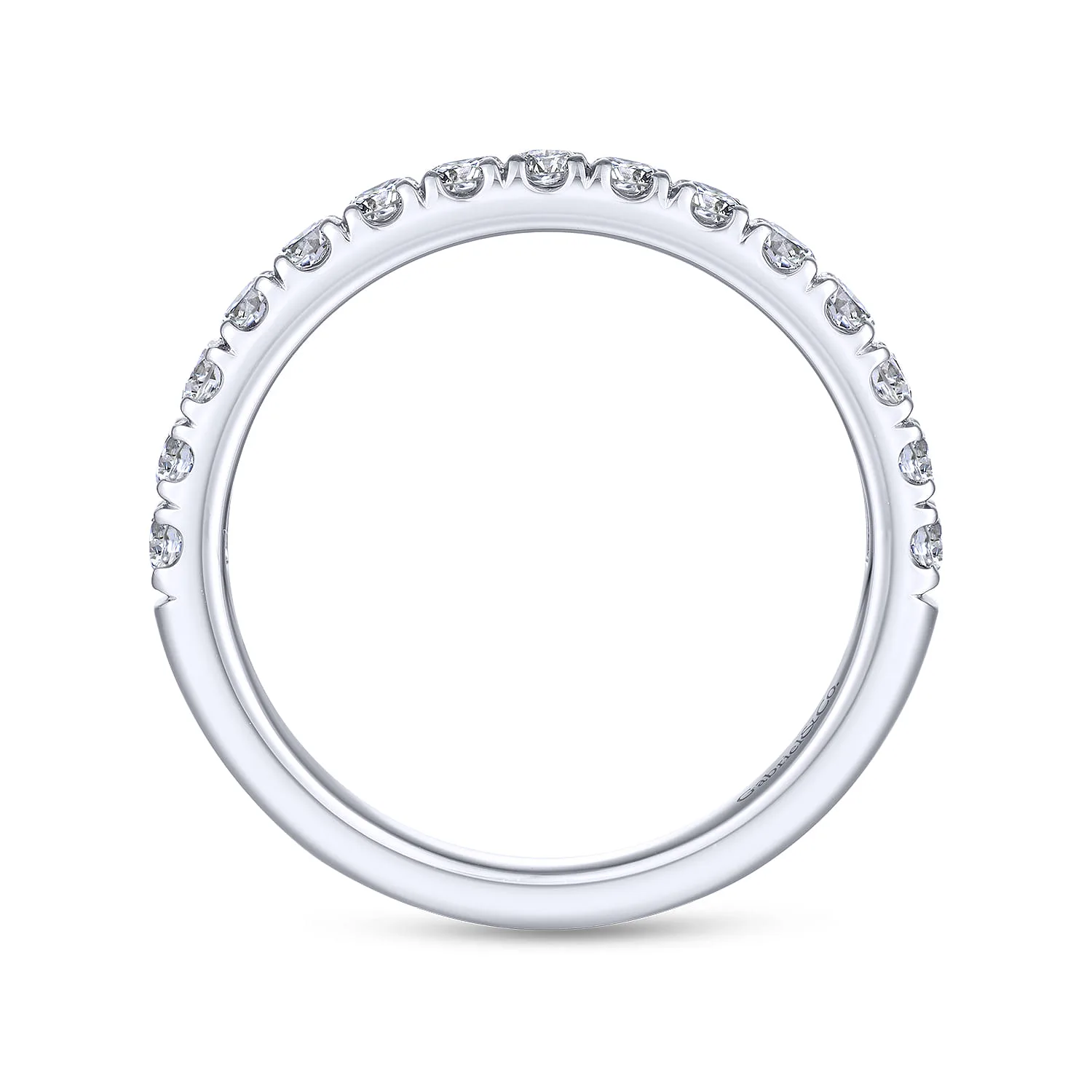 Matching Wedding Band in 14K White Gold, photograph 2