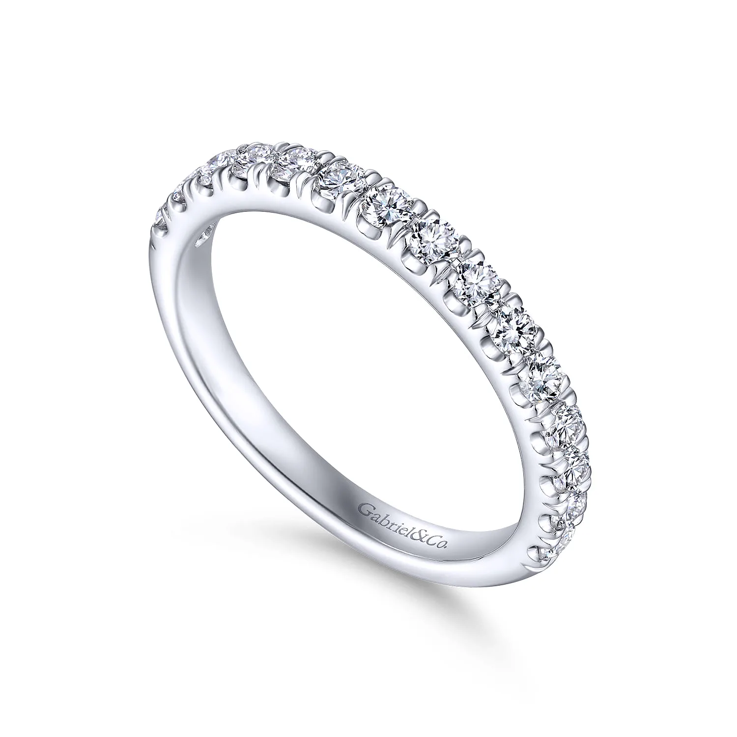 Matching Wedding Band in 14K White Gold, photograph 3
